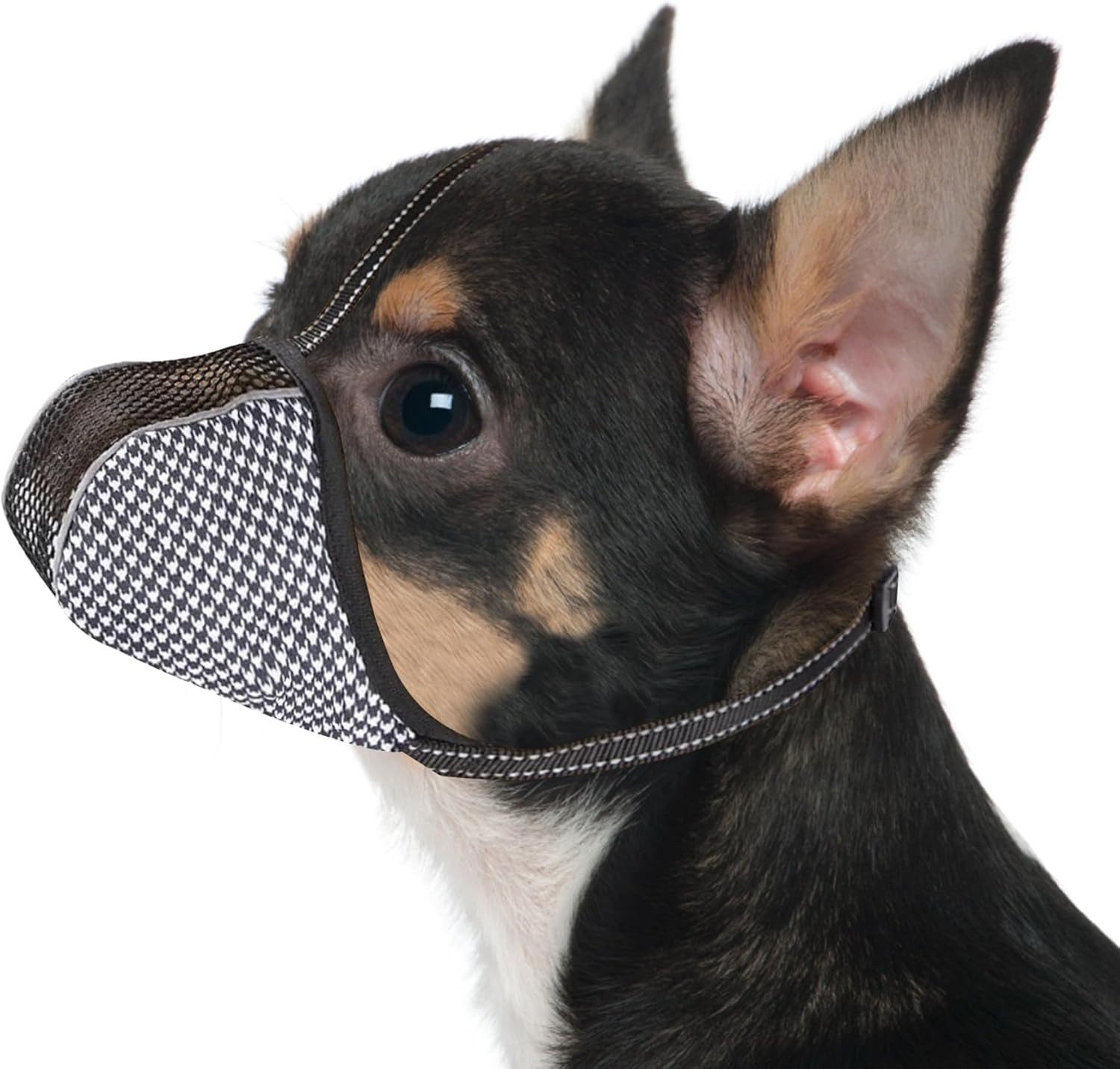 Ledander Maulkorb für Hunde, weiches Air-Mesh-Maulkörbe,verstellbar