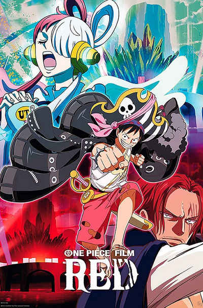 GB eye Poster One Piece Poster Movie Red Movie poster 61 x 91,5 cm