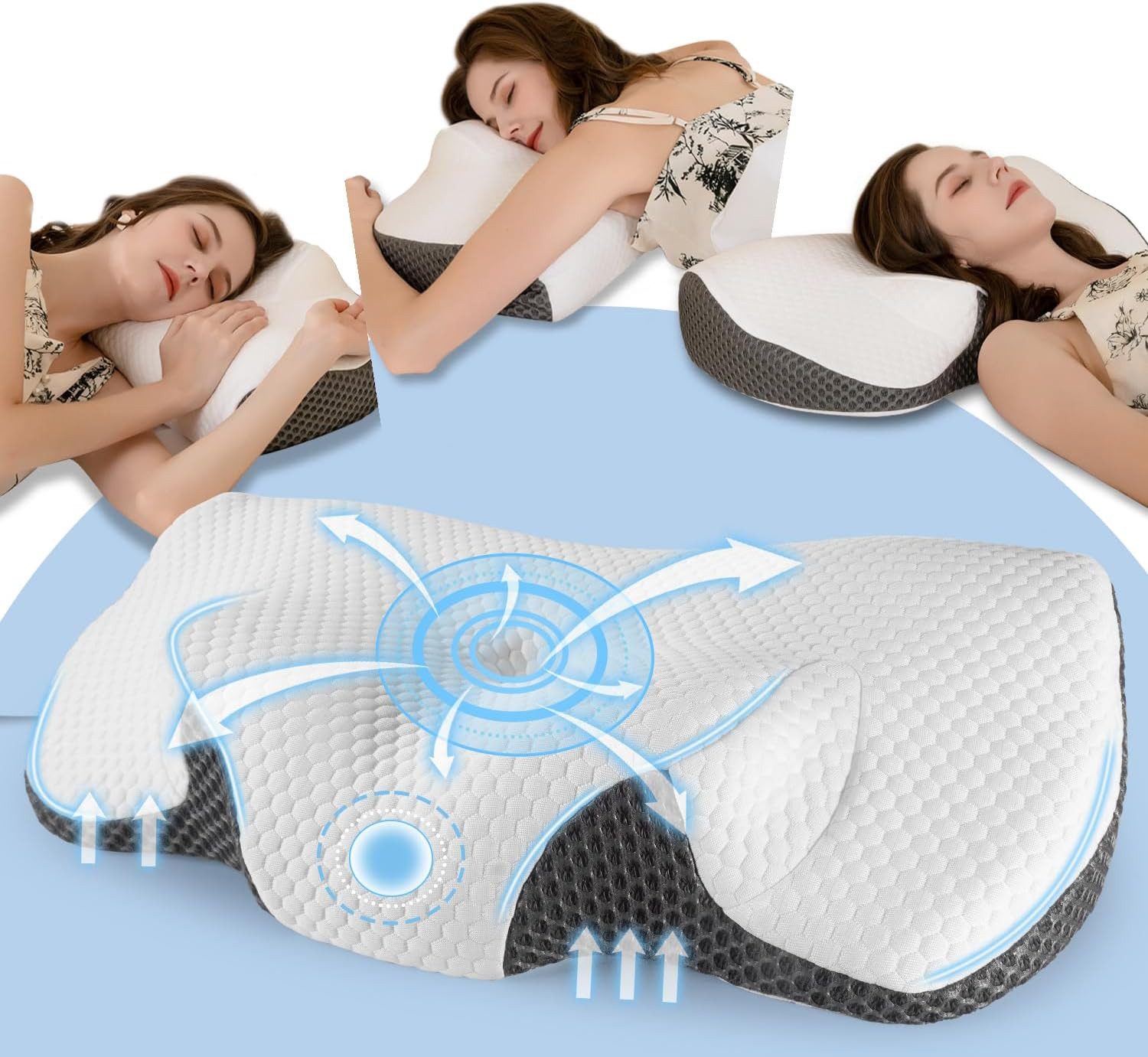 Esun Nackenstützkissen Nackenstützkissen, Kopfkissen Memory Foam Kissen Sei günstig online kaufen