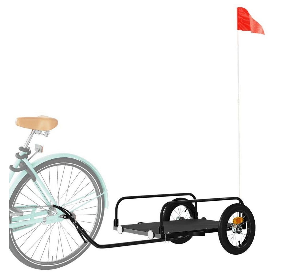 Thumbnail - vidaXL Fahrradlastenanhänger Fahrradanhänger Schwarz 122x53x31 cm Eisen