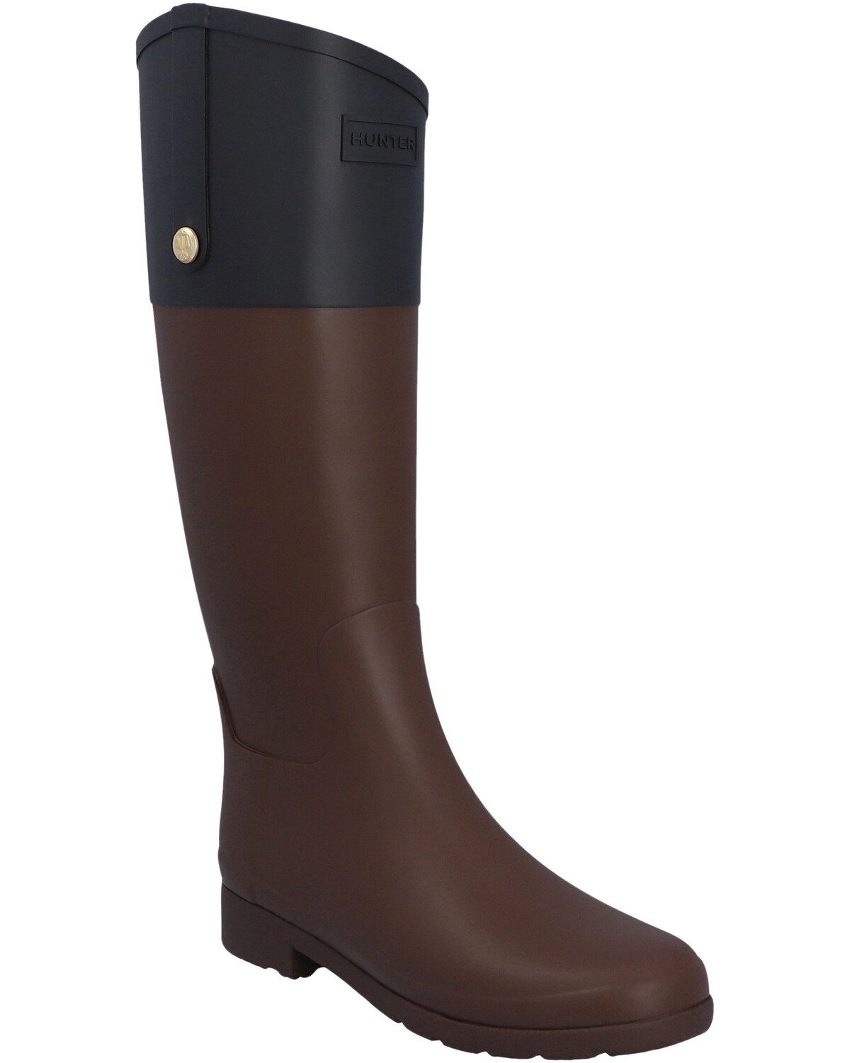 Hunter Womens Refined Gold Trim Riding Boot Gummistiefel