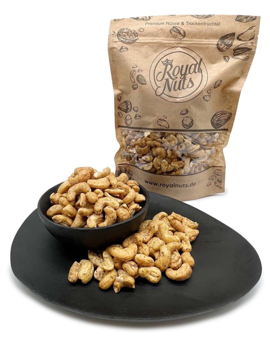 Royalnuts Genuss GmbH Nüsse 1000g Cashewkerne mit Tellicherry-Pfeffer, Royalnuts
