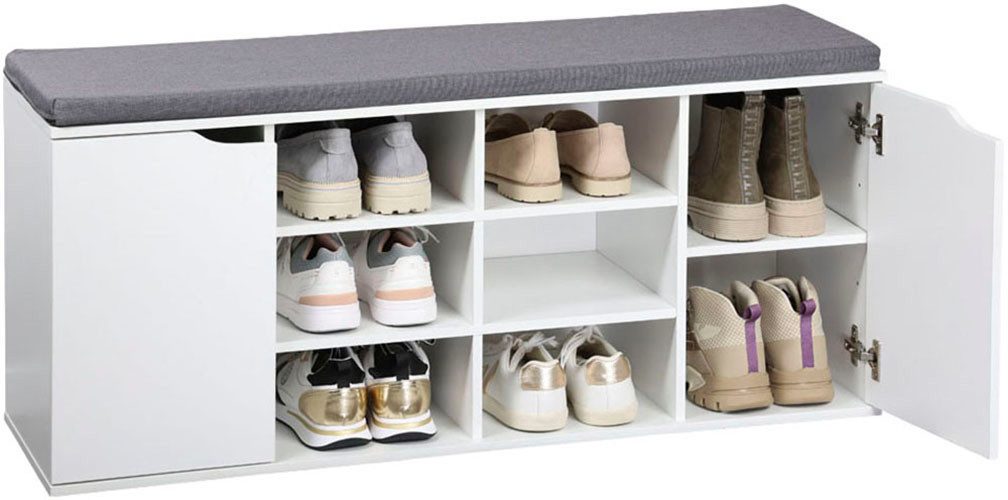 KESPER® Schuhschrank Schuhschrank mit Sitzkissen, 2 Türen, FSC – Bild 4 von 5