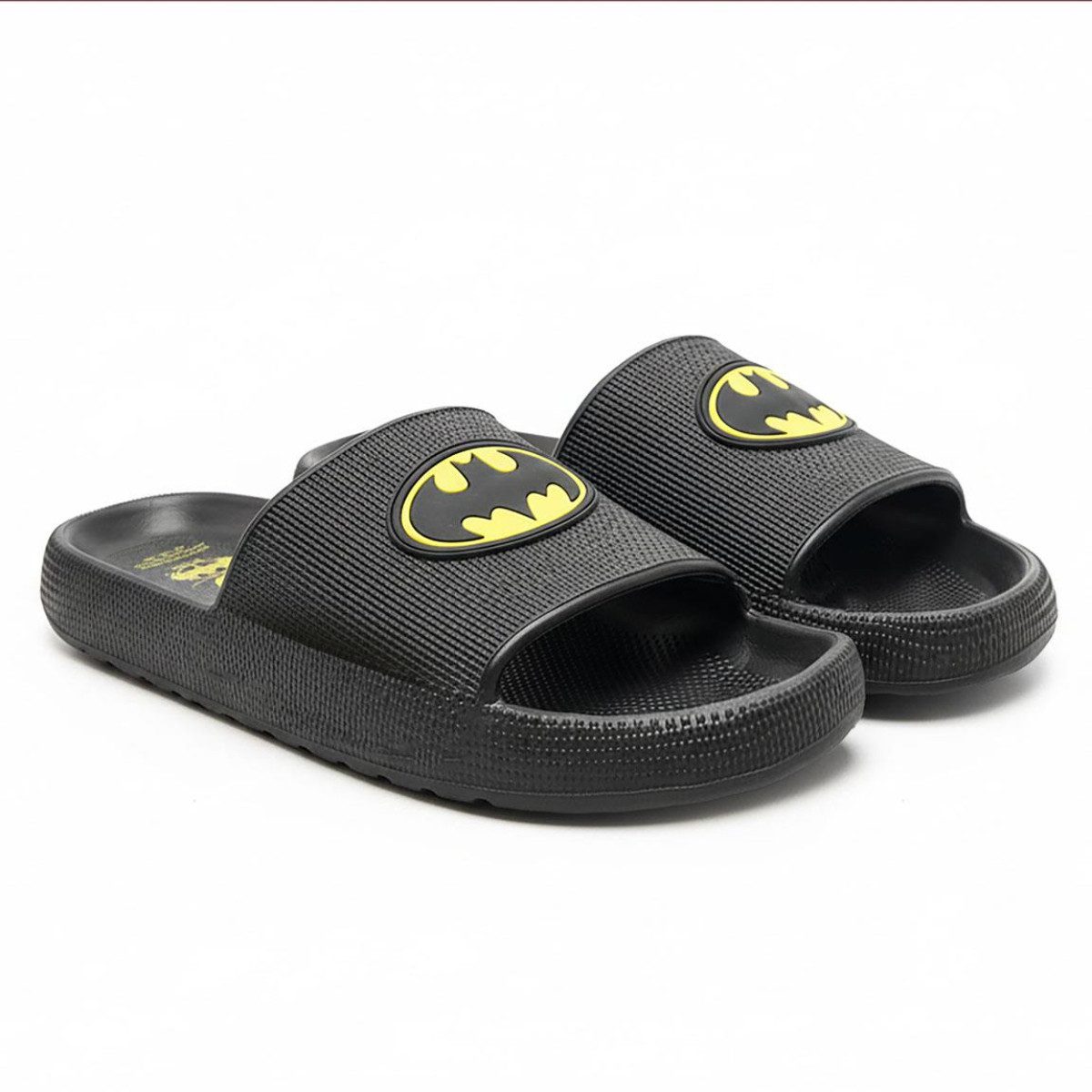 Batman Sommerschuhe Herren Flip Flops für Ferien Strand und Garten Hausschuh