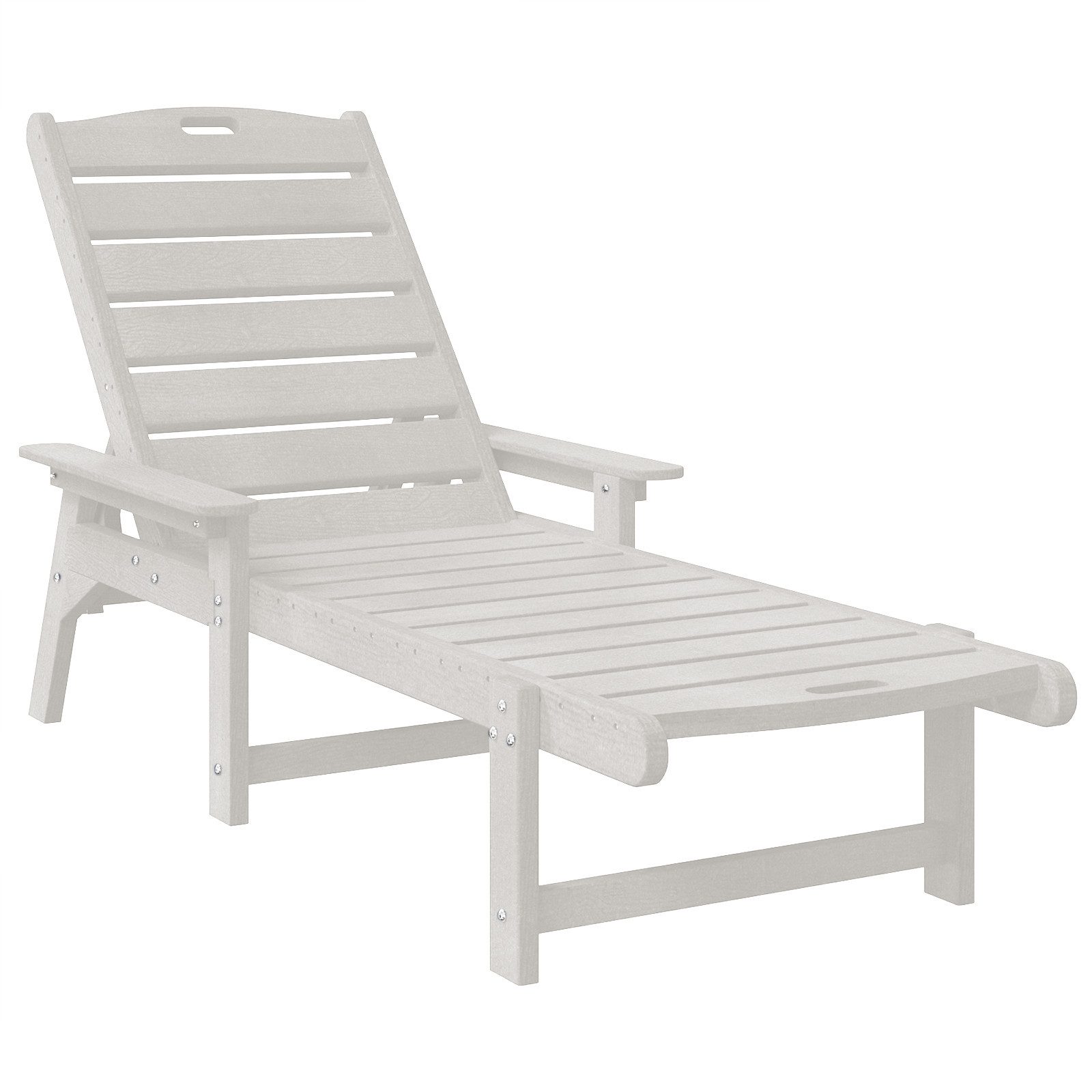 vidaXL Gartenstuhl Sonnenliege Weiß 53x162x98.5 cm günstig online kaufen