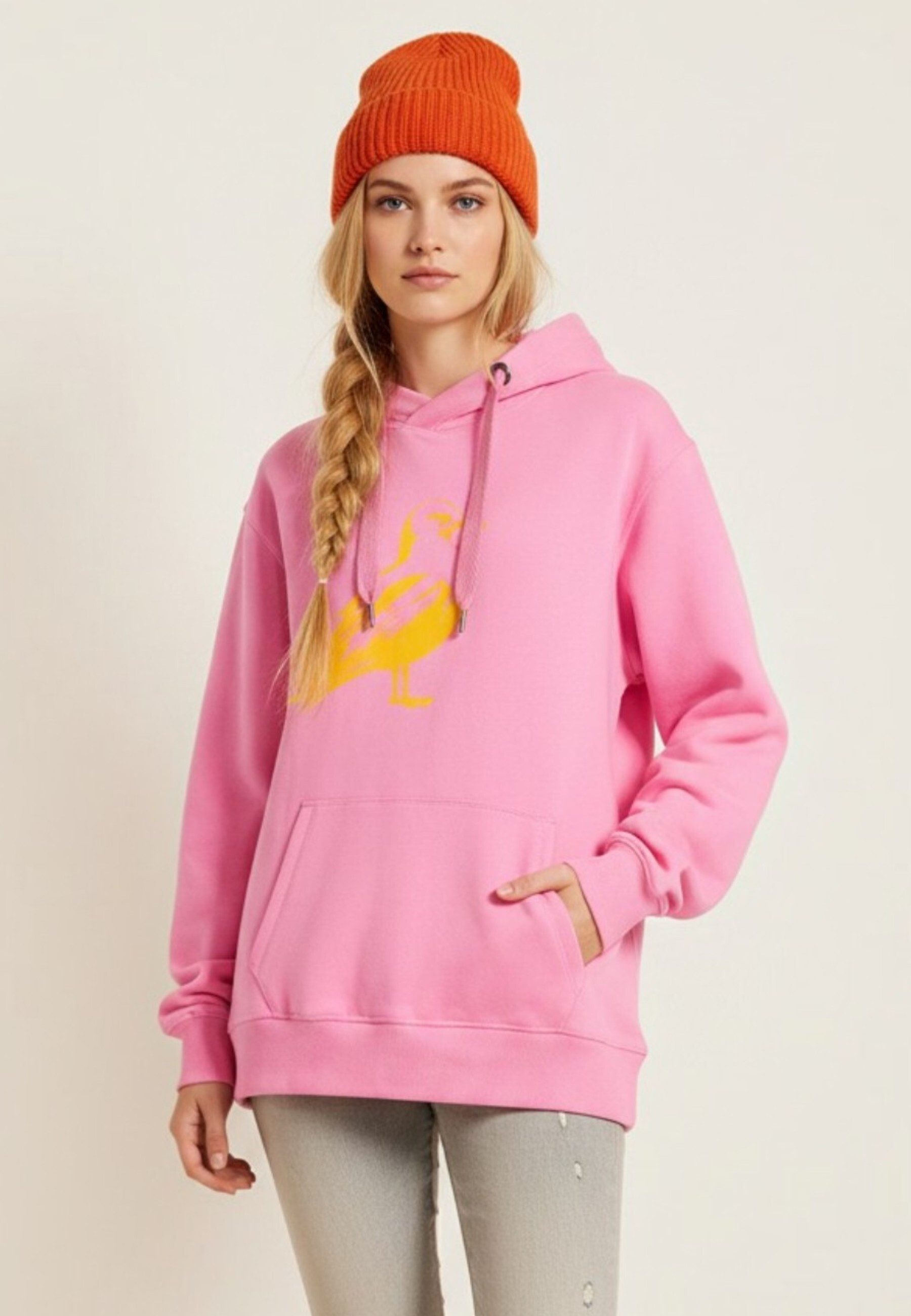salzhaut Hoodie ODDEBODJE UNISEX - Möwe Unisex Oversized salzhaut Kapuzenpullover – bequemer Fit und nordisch klares Design – Bild 3 von 5