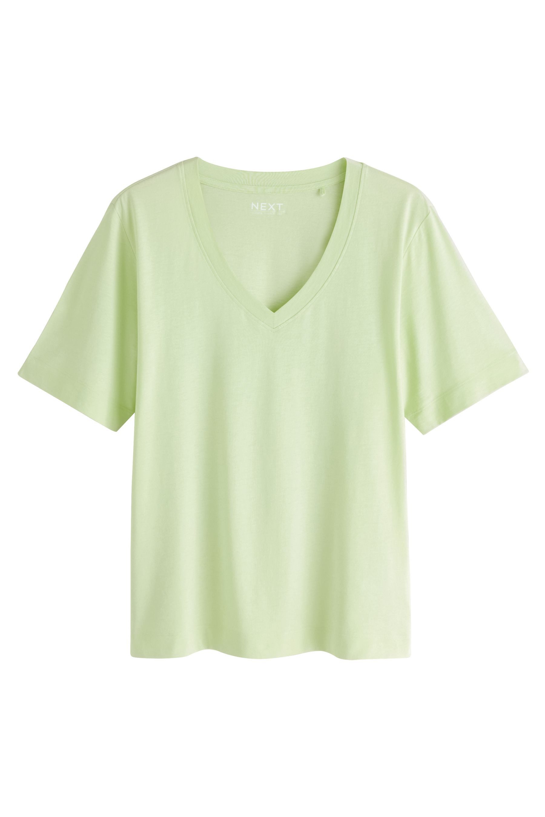 Next V-Shirt T-Shirt mit V-Ausschnitt aus Baumwolle und Modal (1-tlg) günstig online kaufen