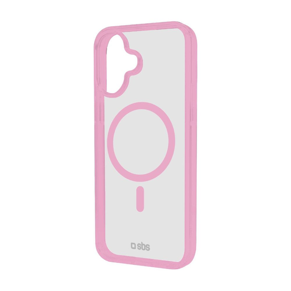 sbs Handyhülle Case für iPhone 16 mit farbigen Rändern, kompatibel mit MagSafe