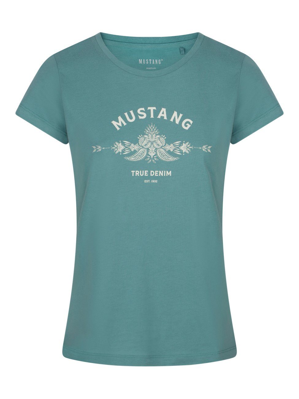 MUSTANG T-Shirt Damen Logo Printshirt Alexia günstig online kaufen