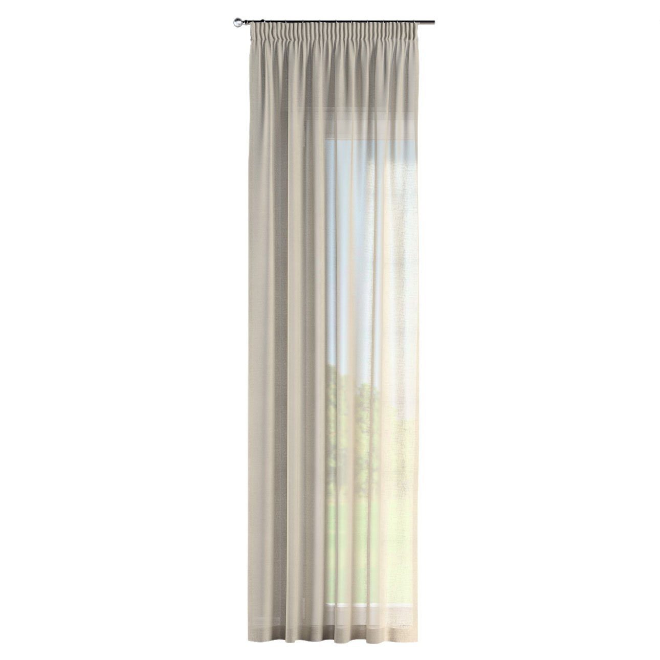 Vorhang Vorhang beige 60x100 mit cm, Kräuselband Romantica, Dekoria