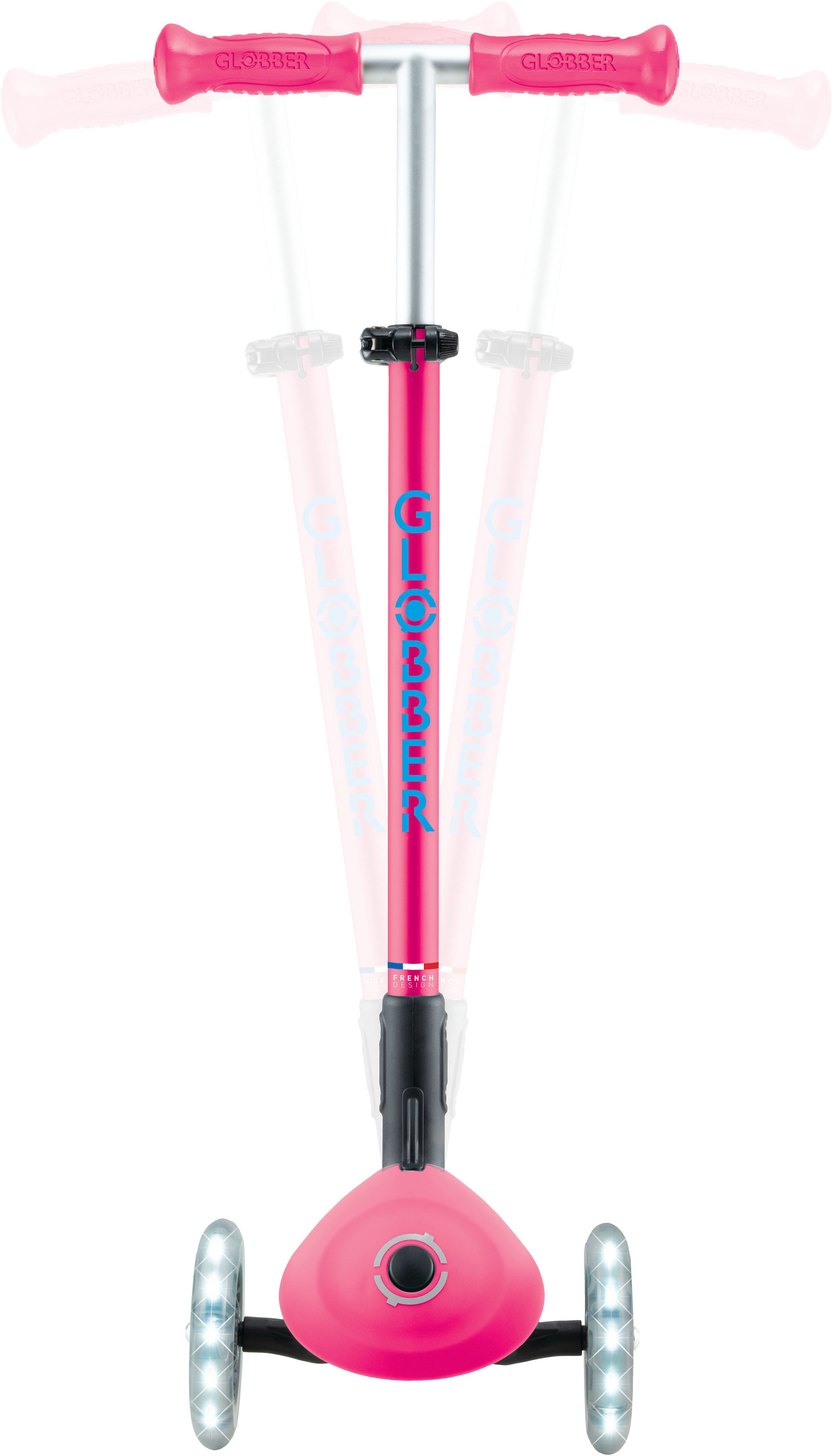 Globber Tretroller ELITE LIGHTS, mit Leuchtrollen