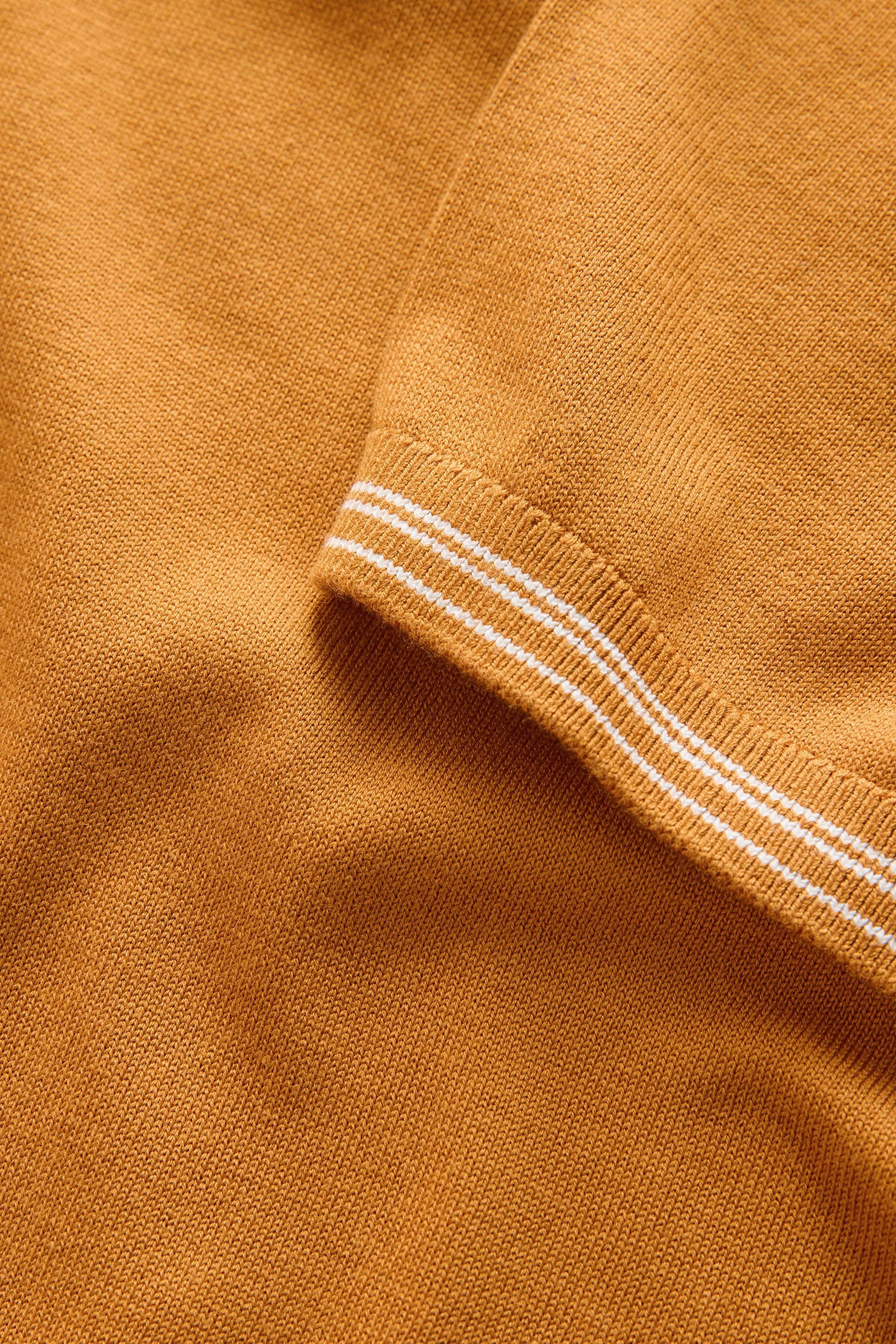 Next Poloshirt Kurzärmeliges Slim Fit Strick-Polohemd mit 1/4-RV (1-tlg)