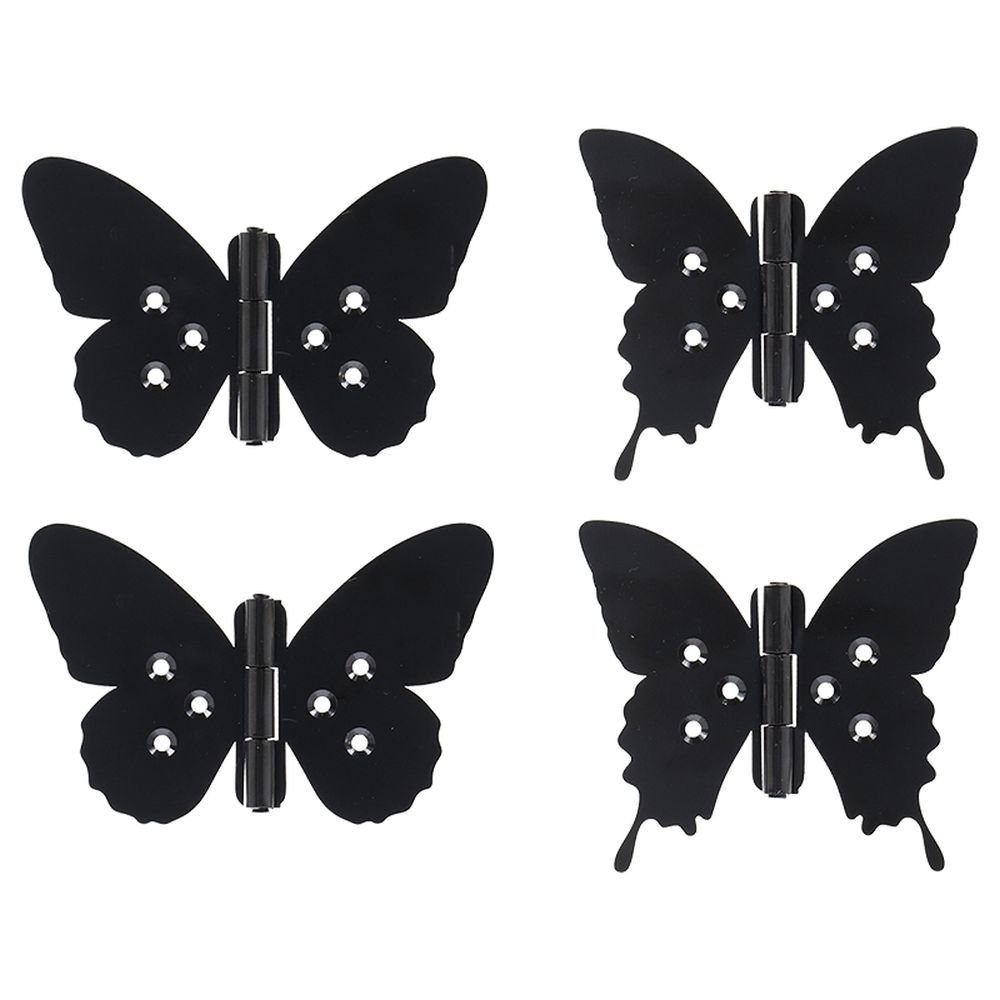Rivanto Möbelbeschlag (Set, 2 St), Scharnier 2er Set Schmetterling aus  Eisen, 10,5 x 9 cm