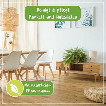 poliboy - 2x1 Liter - Bio Holzdielen Pflege Parkettreiniger (Pflege und Schutz für wertvolle Holzböden - Made in Germany)
