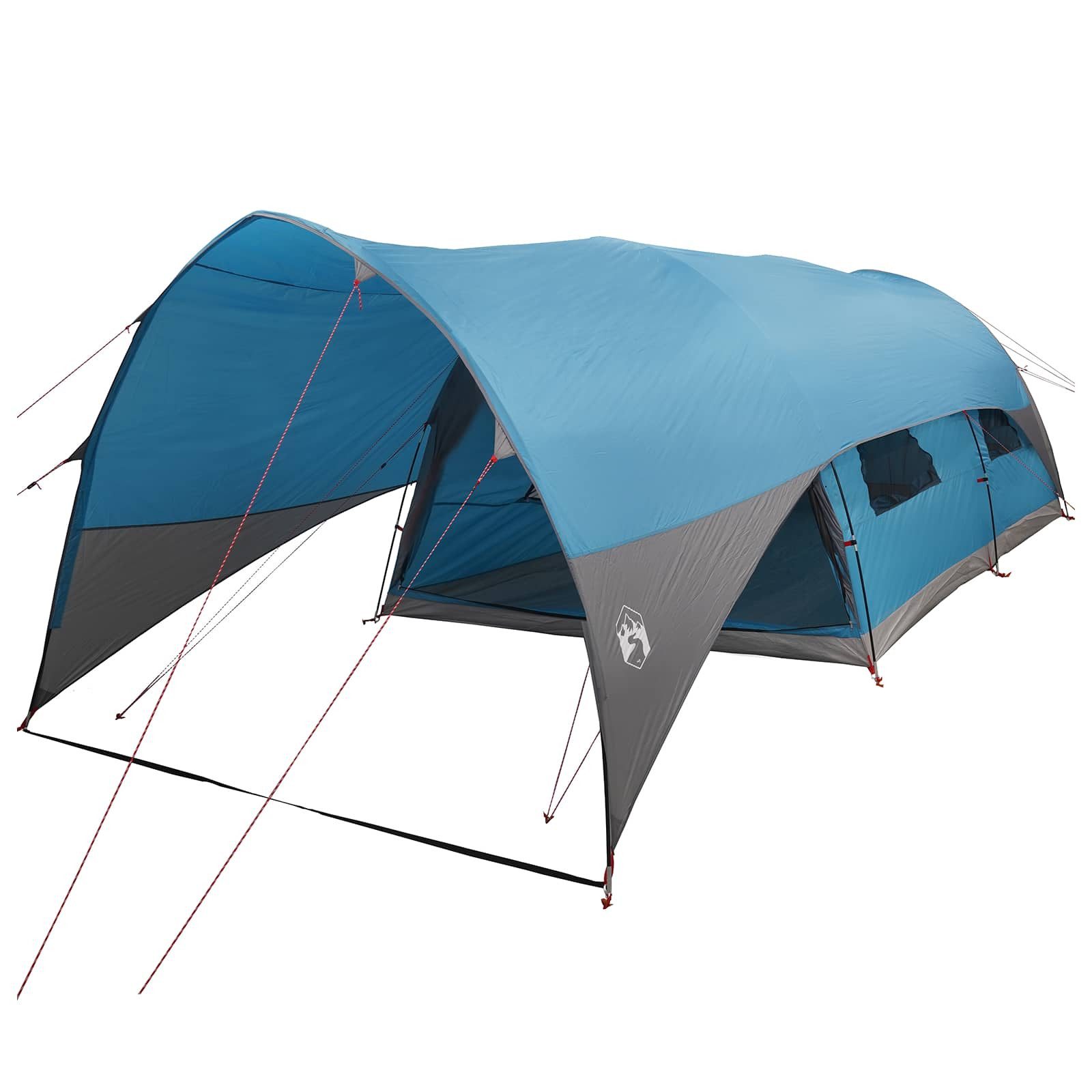 vidaXL Tunnelzelt Tunnelzelt mit wasserdichtem Regenfly 10 Personen Blau, (1 tlg)
