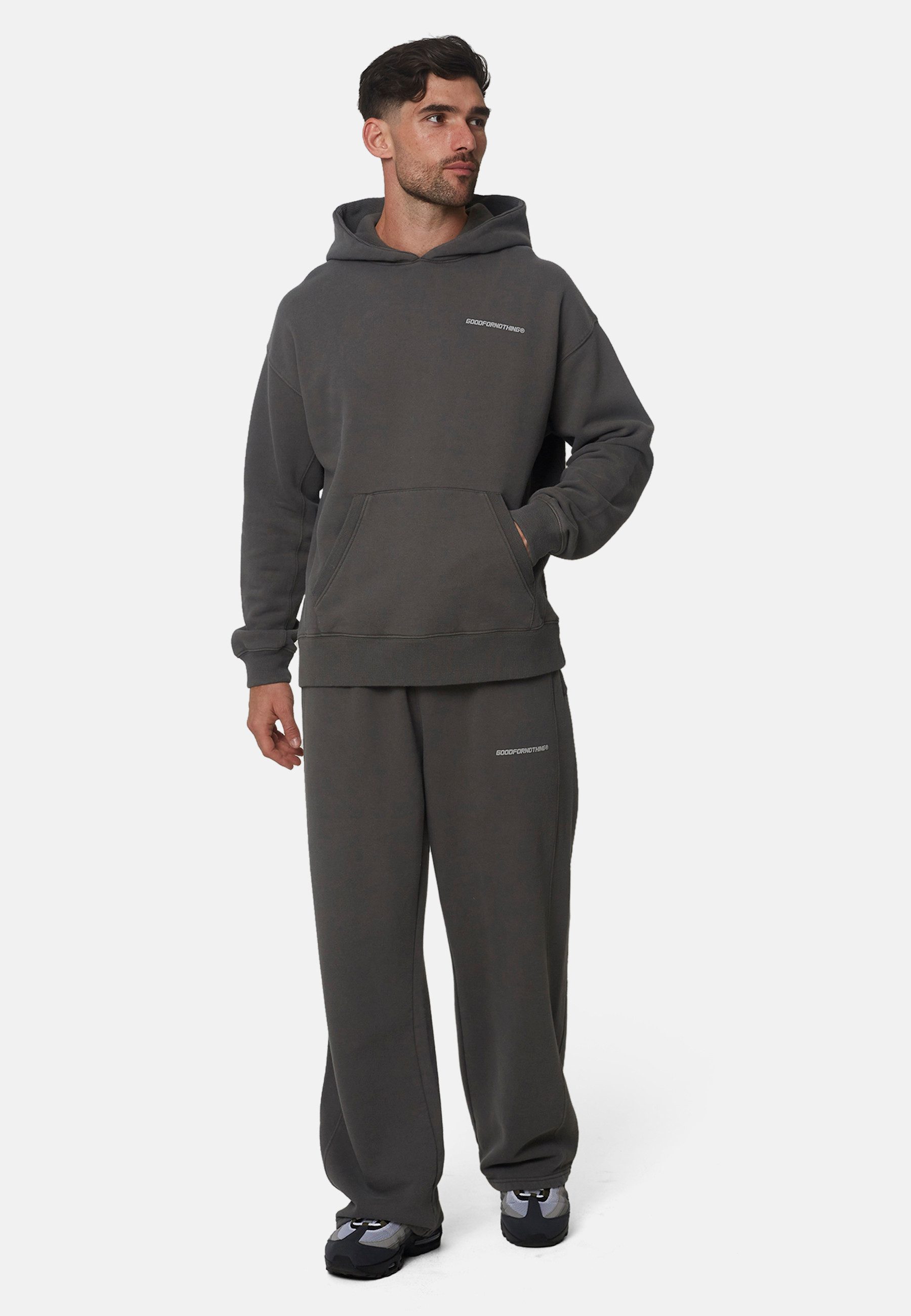 Good For Nothing Jogginghose Essential Jogginghose aus Baumwolle für Herren Oversize-Jogginghose mit hoher Taille und außenliegendem Kordelzug