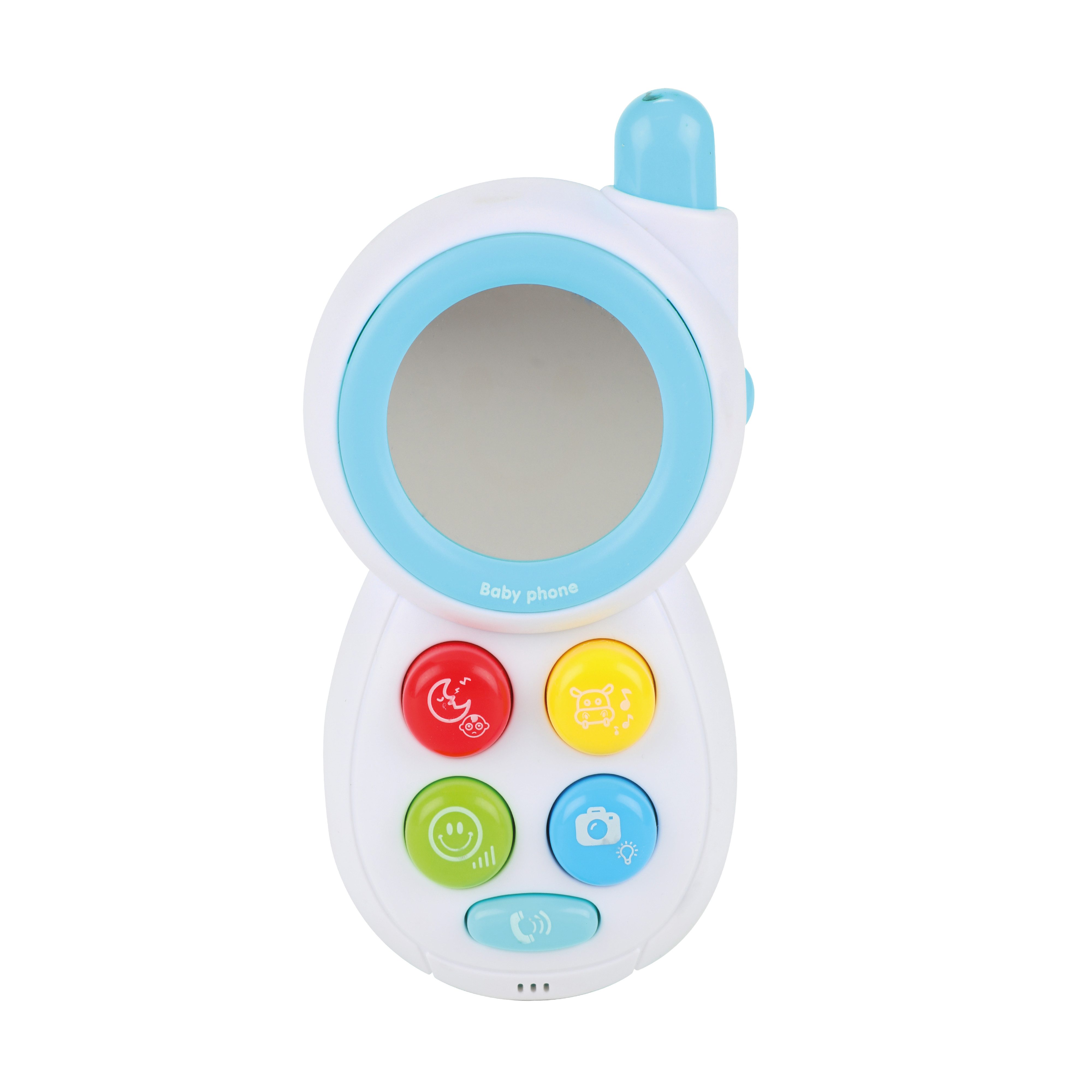 Toi-Toys Lernspielzeug Baby Telefon LITTLE STARS – Spiegel, Licht & Sound, ab 0 Monaten, Licht und Soundeffekten