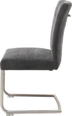 MCA furniture Freischwinger Calanda (Set, 2 St), Esszimmerstuhl Aqua Clean Bezug, Nosag Federung, belastbar bis 120 kg