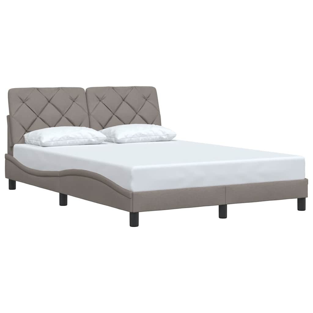 vidaXL Bett Bettgestell ohne Matratze Taupe günstig online kaufen