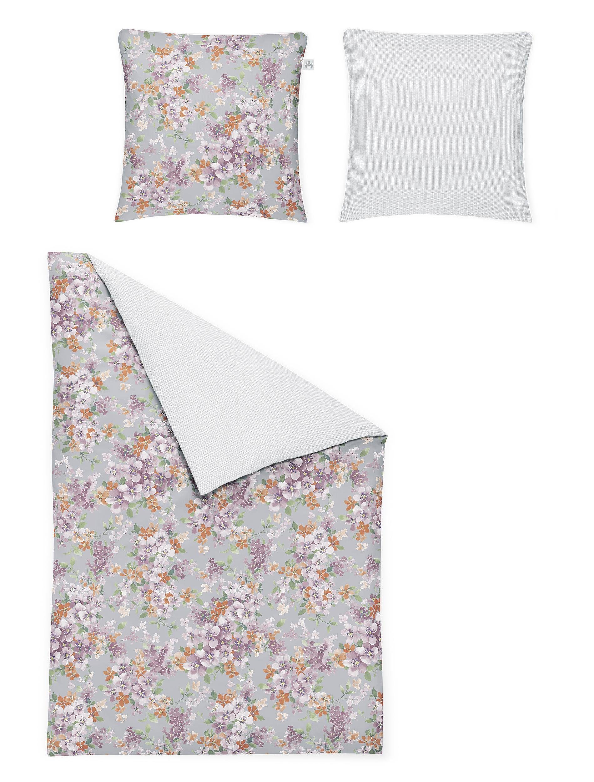 Irisette Wendebettwäsche Crown-K 8453, Mako-Satin, 2 teilig, edler Digitaldruck