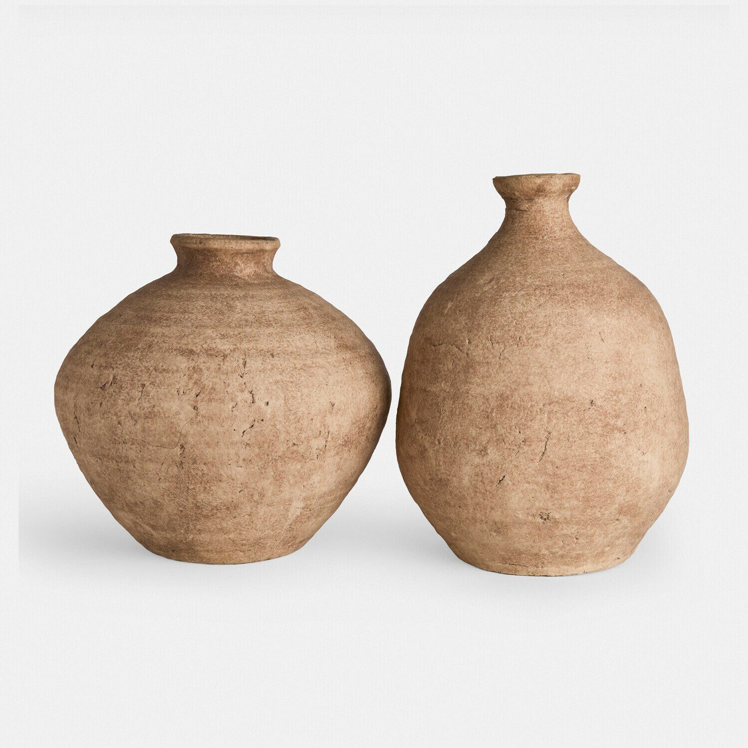 Mirabeau Tischvase Deko-Vase 2er Set Kelvador braun