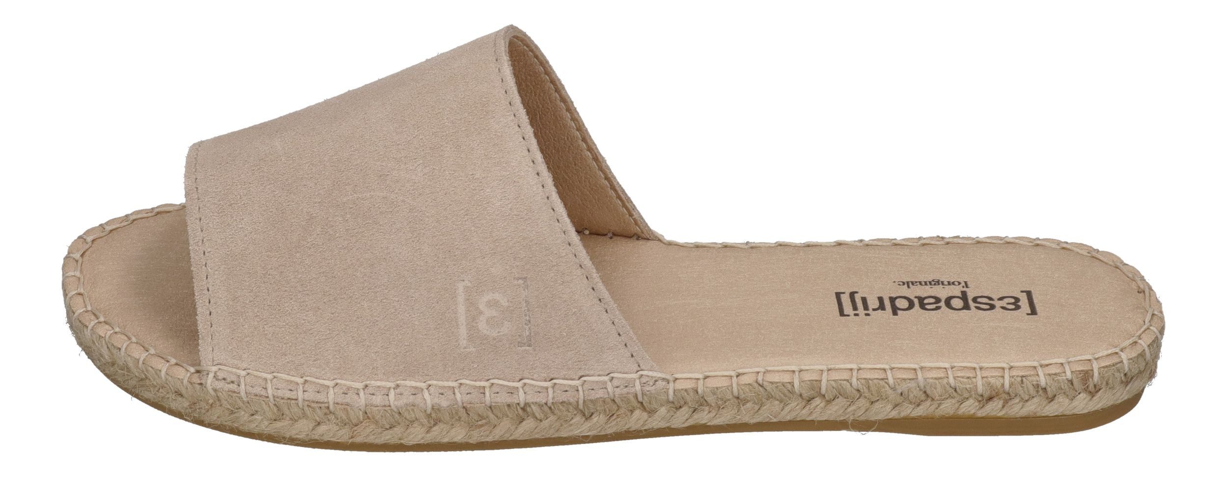 espadrij l´originale PLAGE VELOUR Pantolette Beige