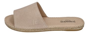 espadrij l´originale PLAGE VELOUR Keilpantolette Beige