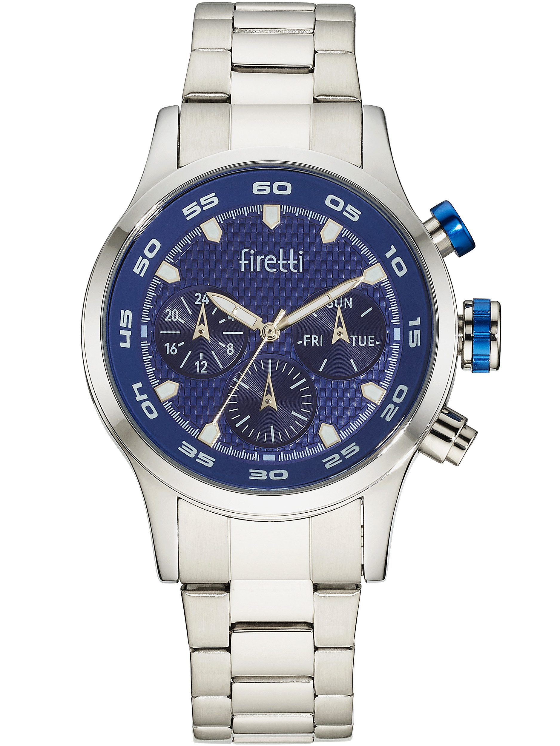Firetti Multifunktionsuhr active spirit, Quarzuhr, Armbanduhr, Herrenuhr, Edelstahlarmband, analog, Tag