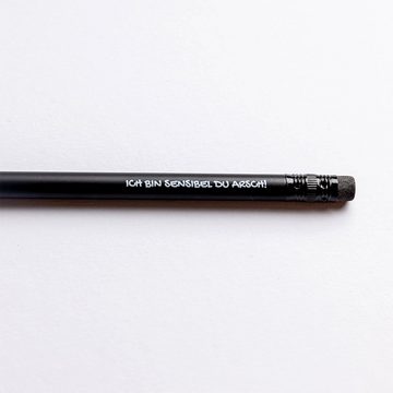 RABUMSEL Bleistift Ich bin sensibel du Arsch! - Bleistift, ideal auch als Geschenk