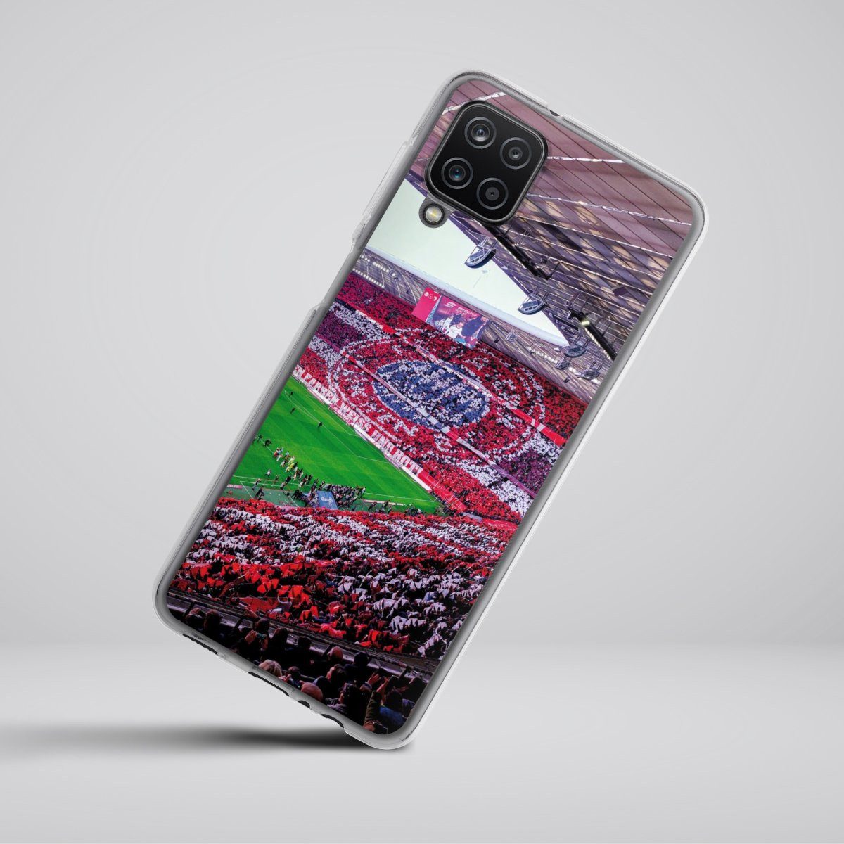 DeinDesign Handyhülle FCB Stadion FC Bayern München FCB Stadion Tribüne, Samsung Galaxy A12 Silikon Hülle Bumper Case Handy Schutzhülle