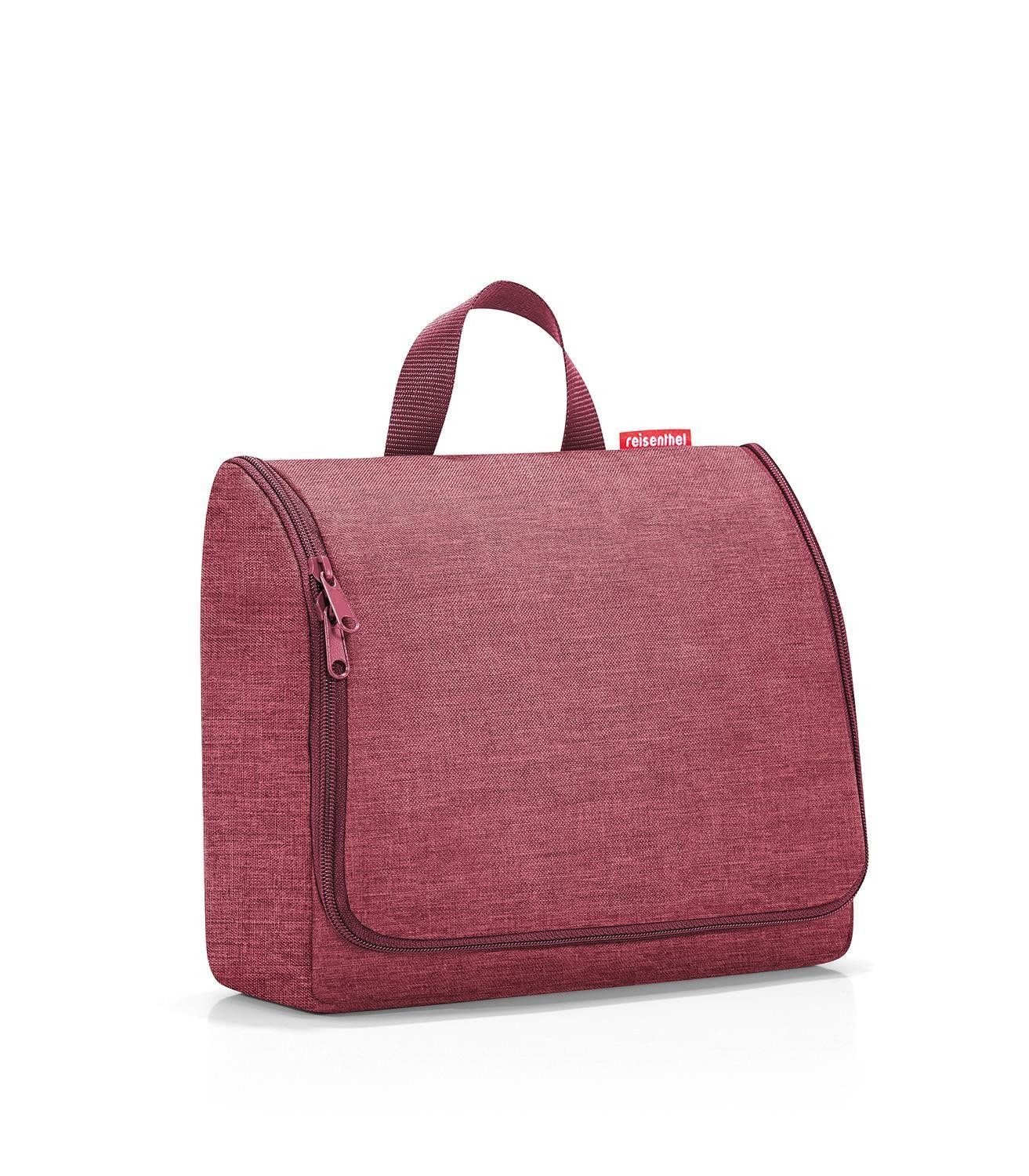 REISENTHEL® Kulturbeutel TOILETBAG XL, 4 Liter, Rot, Polyester, Haken zum Aufhängen, Spiegel im Inneren, Wasserabweisend