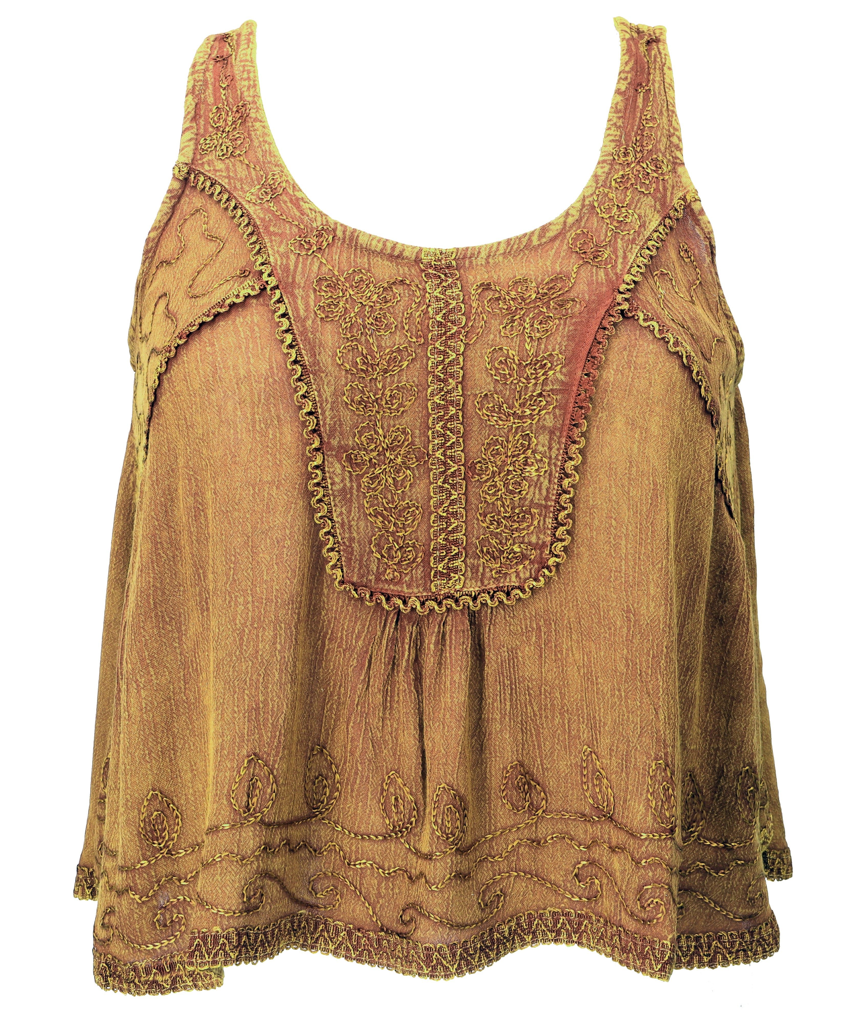 Guru-Shop T-Shirt Besticktes Top Boho chic, günstig online kaufen