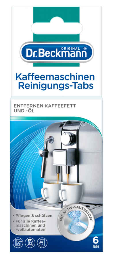 Dr. Beckmann Kaffeemaschinen Reinigungs-Tabs, entfernen Kaffeefett, 1x 6 Tabs Küchenreiniger (1-St)