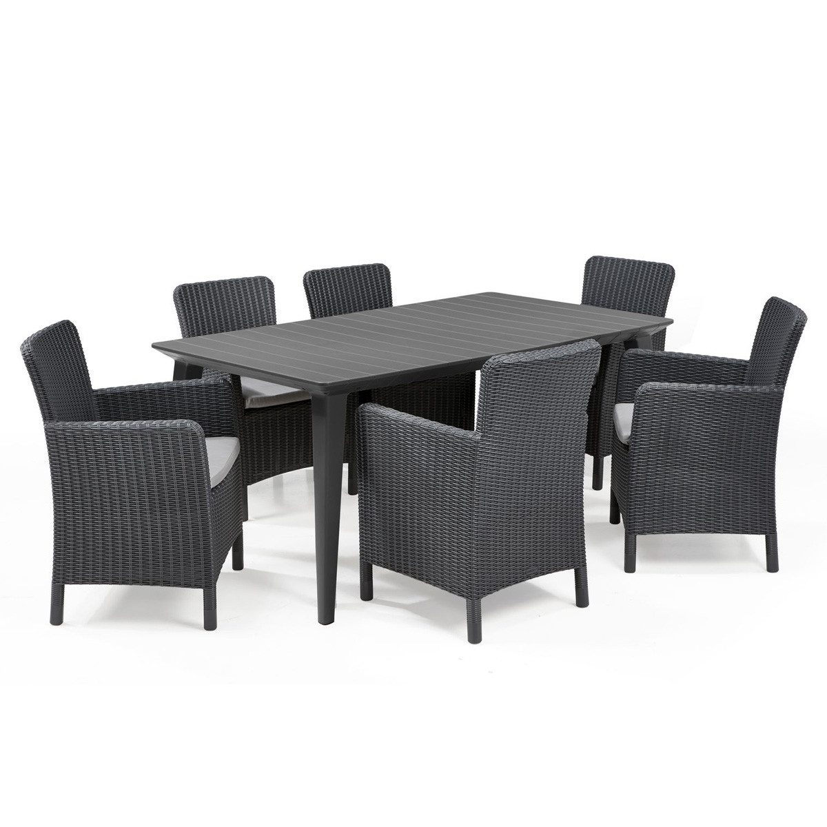 Allibert GartenEssgruppe Allibert Lima Miami Esstisch Set mit 4