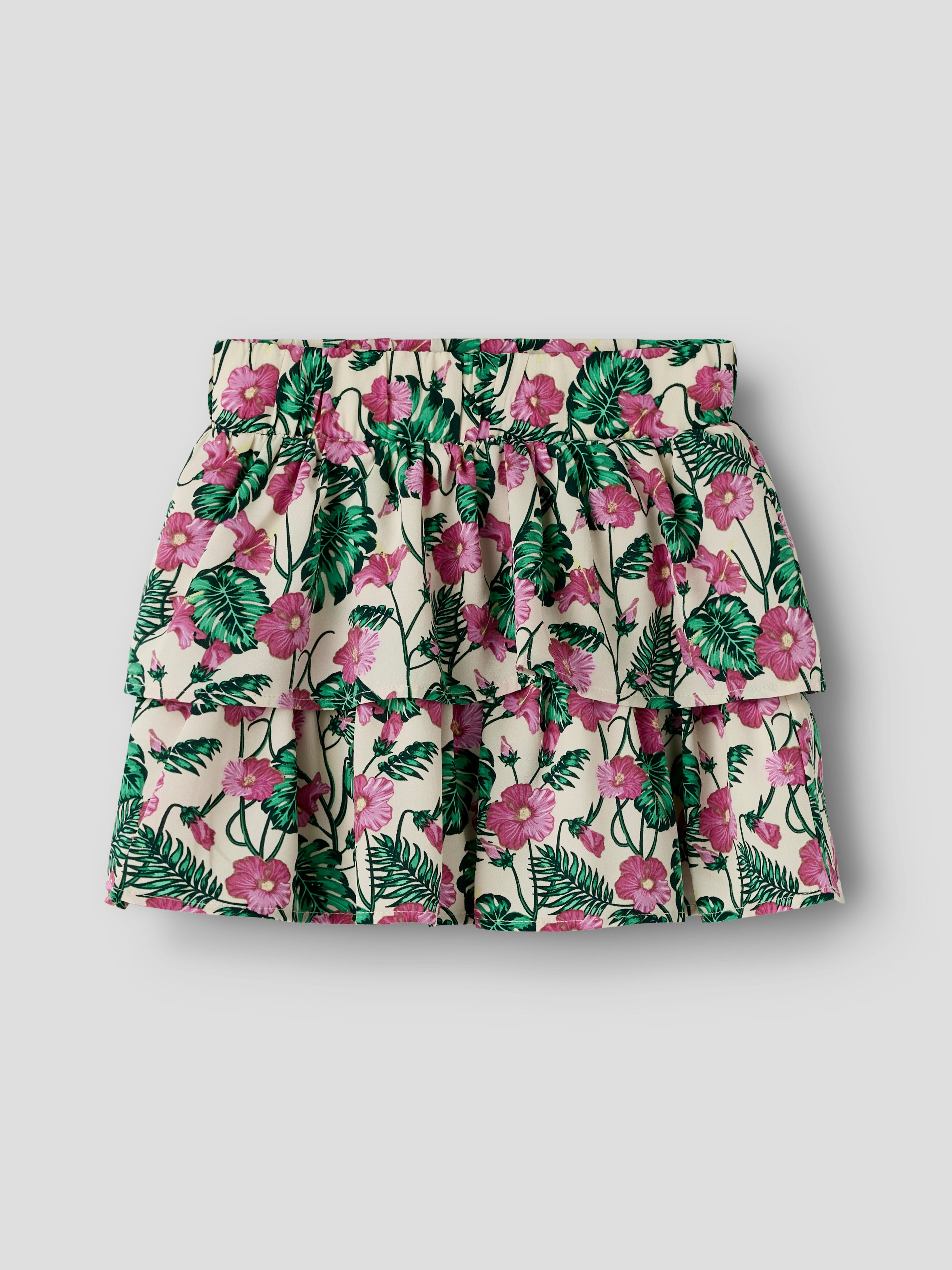Name It Volantrock NKFVINAYA SKIRT FFF NOOS Kunstfaser, Stretch, Allover Druck