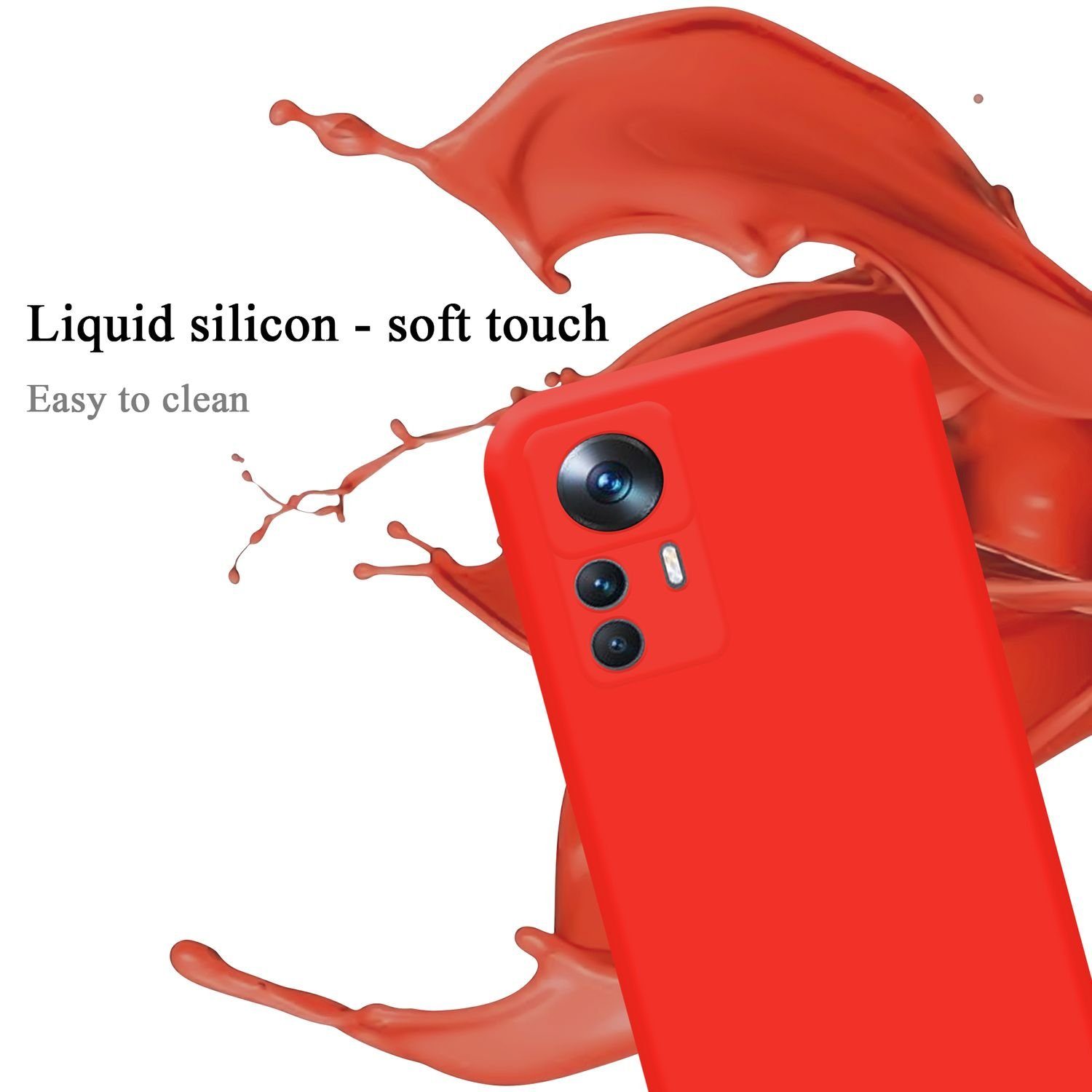 Cadorabo Handyhülle für Hülle Xiaomi 12T / 12T PRO, Flexible Hülle TPU Silikon Schutzhülle Back Cover Case