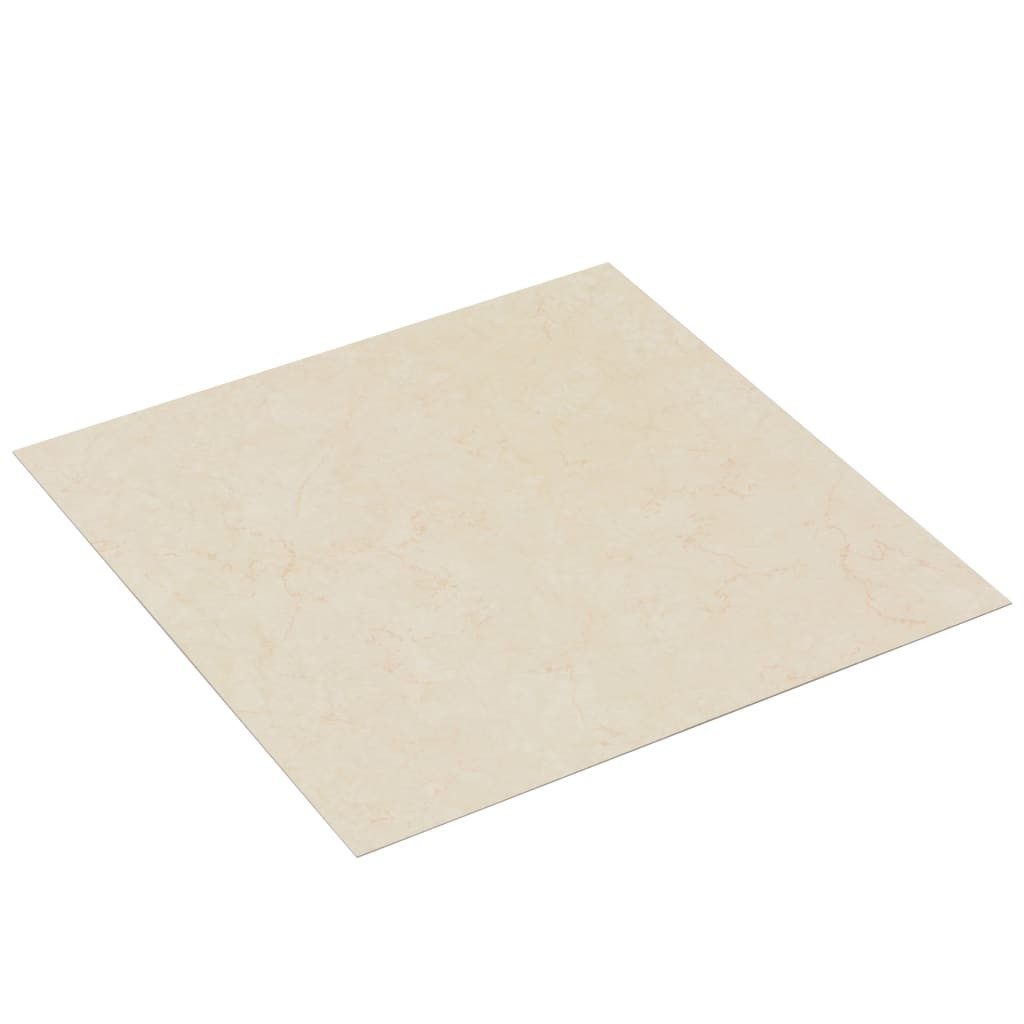 furnicato Bodenfliese PVC-Fliesen Selbstklebend 5,11 m² Beige, PVC 30.5x30.5, Dunkelbeige