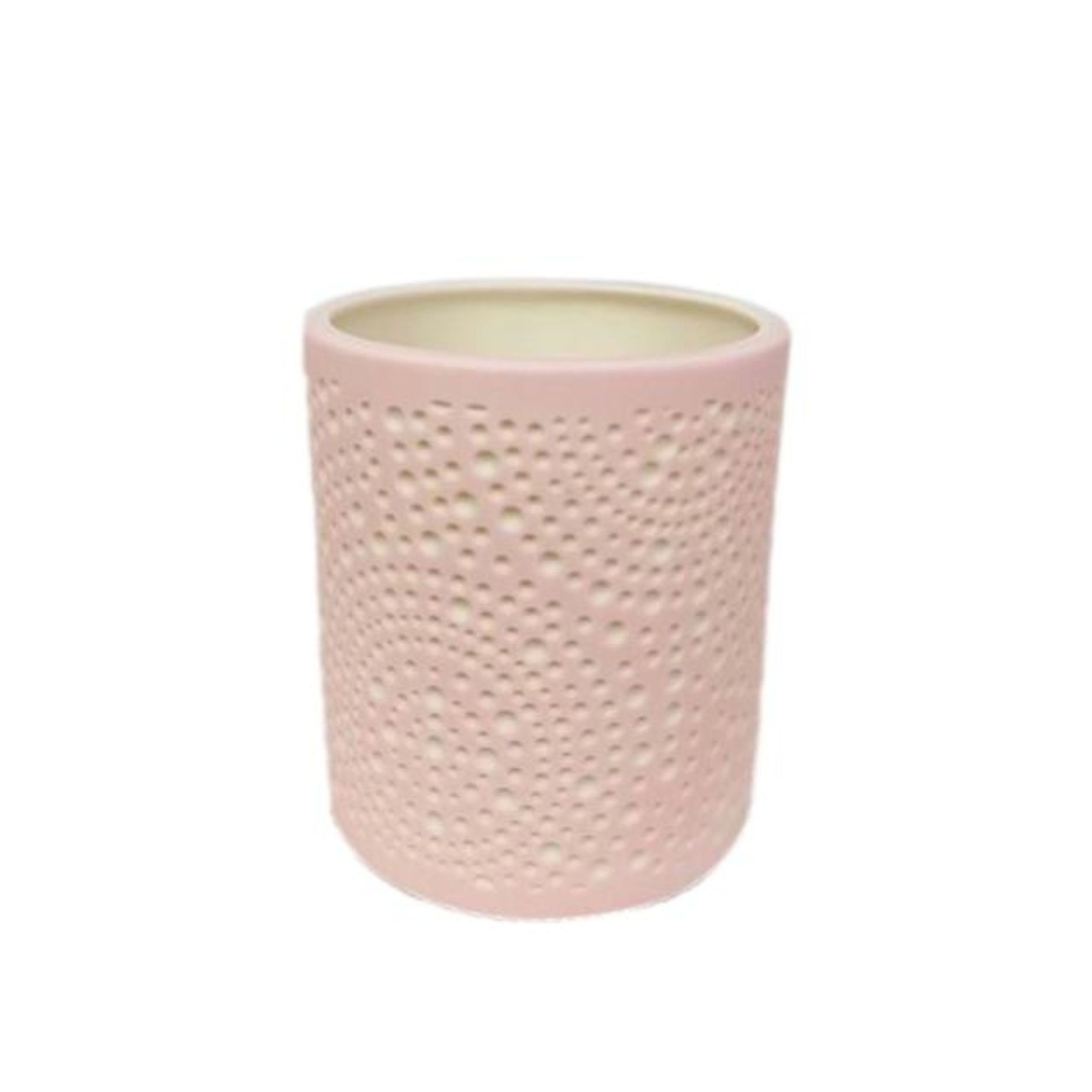 Home Society B.V. Windlicht Porzellan Teelichthalter in Rosa 8cm | Windlichter