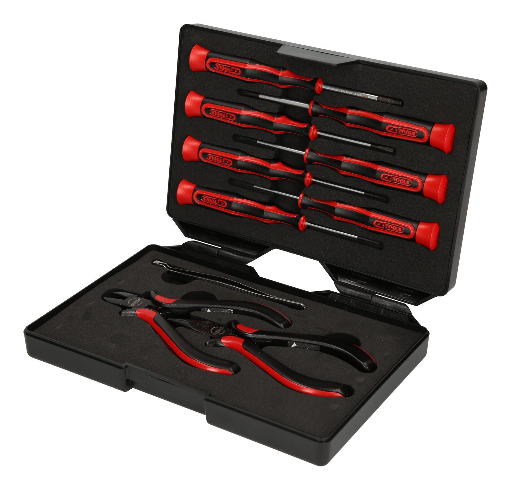 KS Tools Werkzeugset, (10-tlg), Feinmechanik-Werkzeug-Satz, 10-teilig