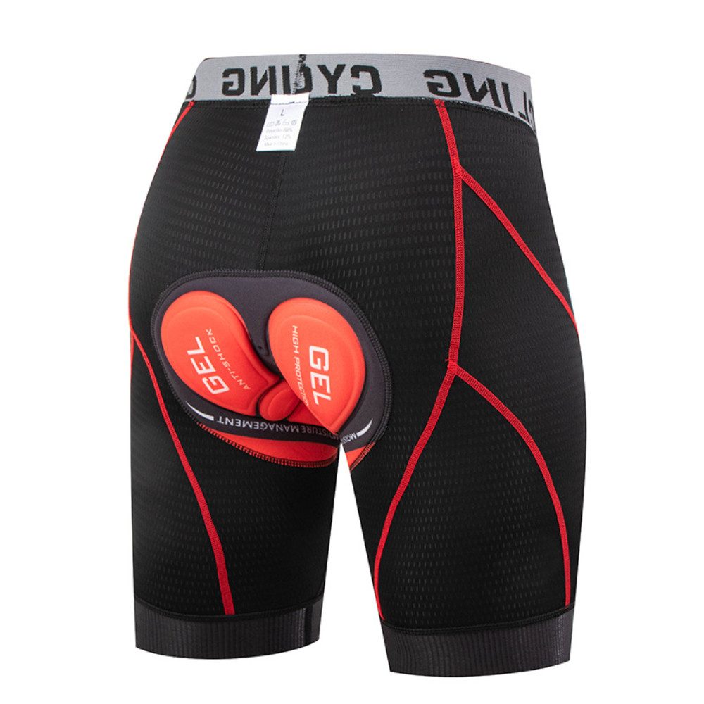 Blusmart Radlerhose Herren-Radunterwäsche-Shorts, 5D-gepolstert (Liner-Shorts mit rutschfesten Beingriffen, Stoßfest, atmungsaktiv, Schnelltrocknend, elastisch) Für Sport, Reiten, Fahrrad, Fahrrad, MTB