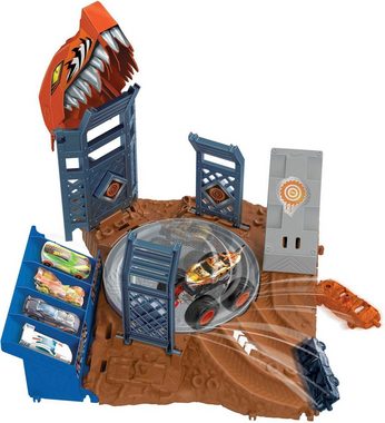 Hot Wheels Spiel-Gebäude Semi-Finals Asst - Tiger Shark's Spin Out Frenzy, Monster Trucks Arena World