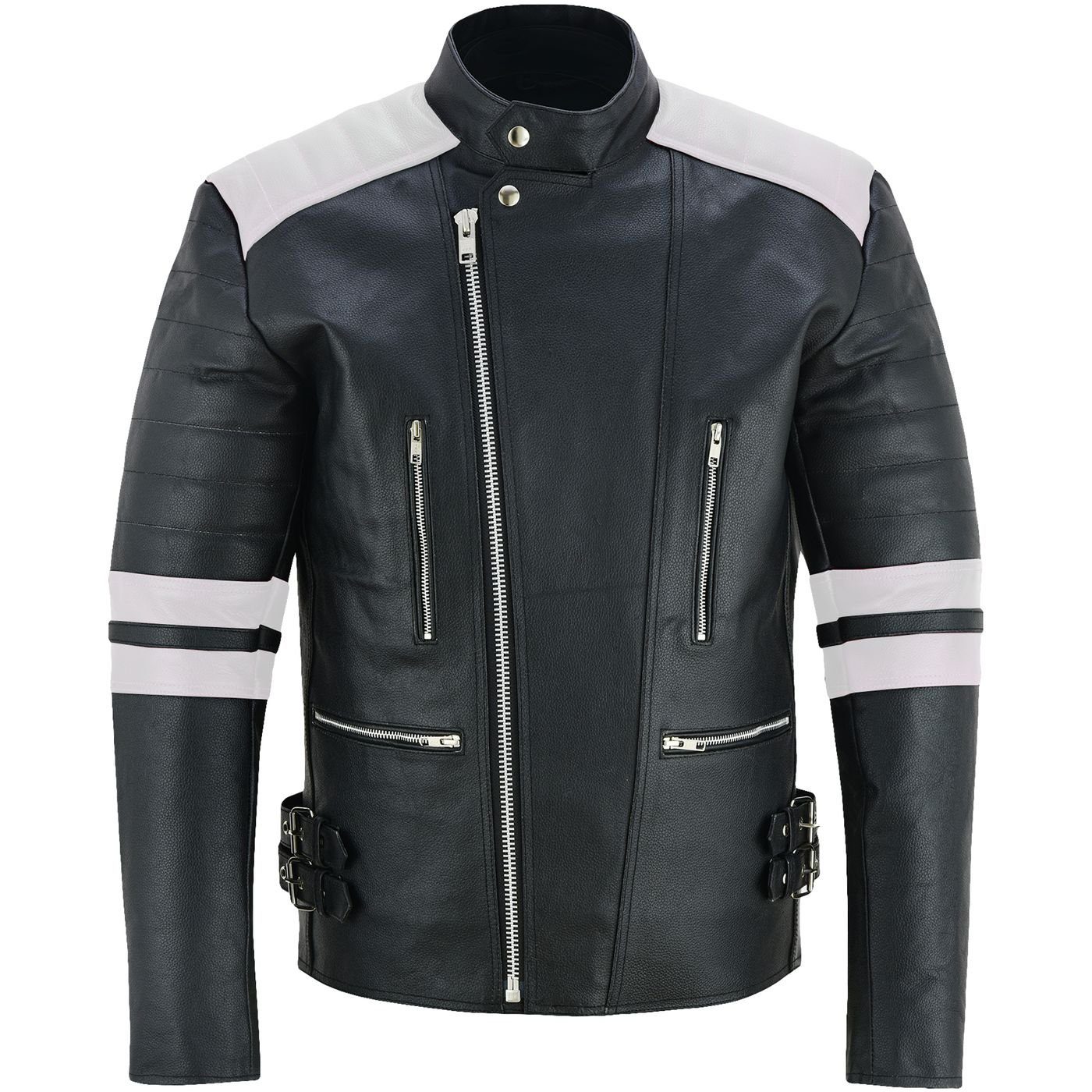 German Wear Lederjacke GW424J Biker Lederjacke Oldschool Vintag Retro Jacke günstig online kaufen