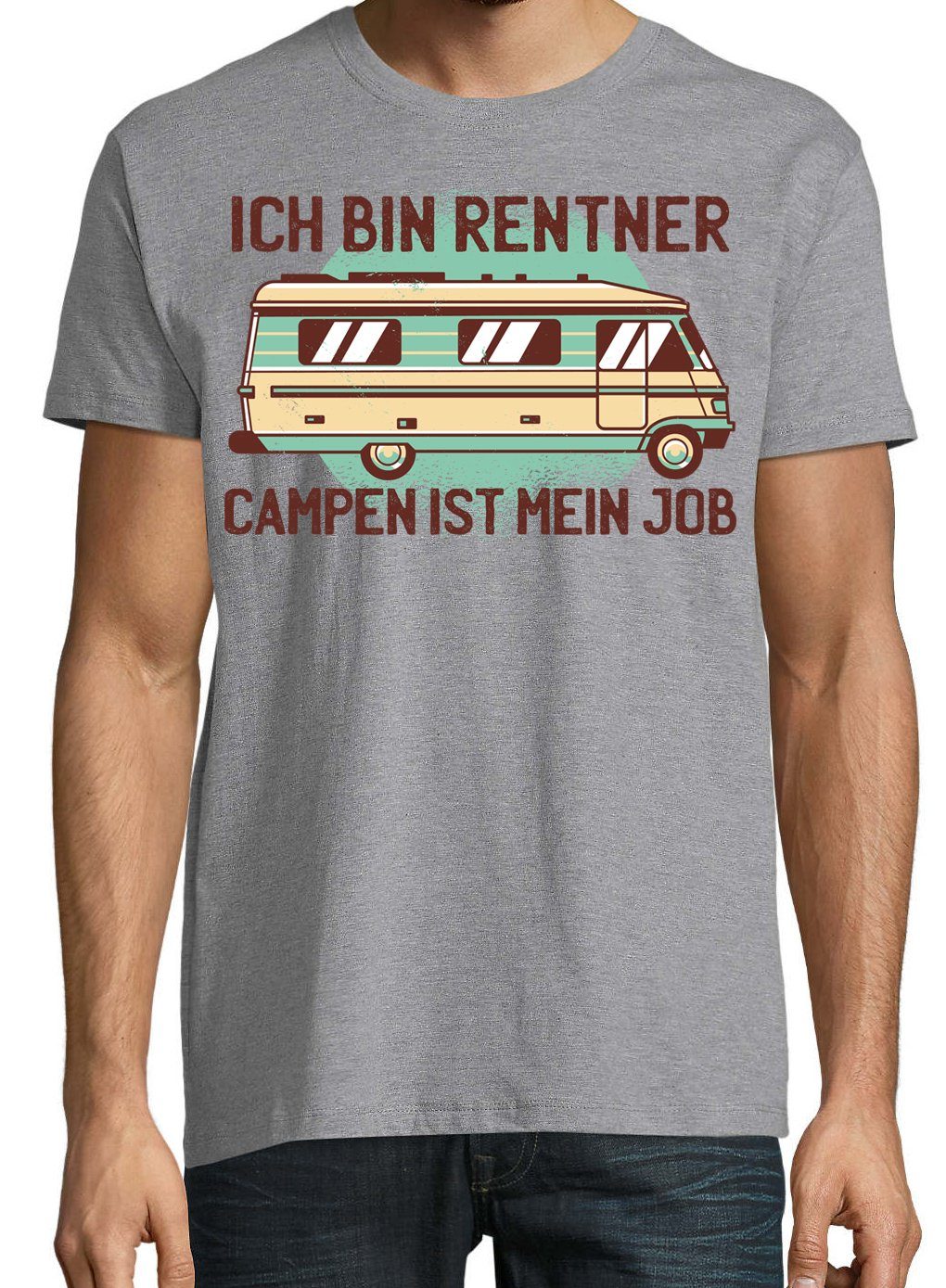 Youth Designz T-Shirt Ich bin Rentner Campen ist mein Job Herren T-Shirt mi günstig online kaufen