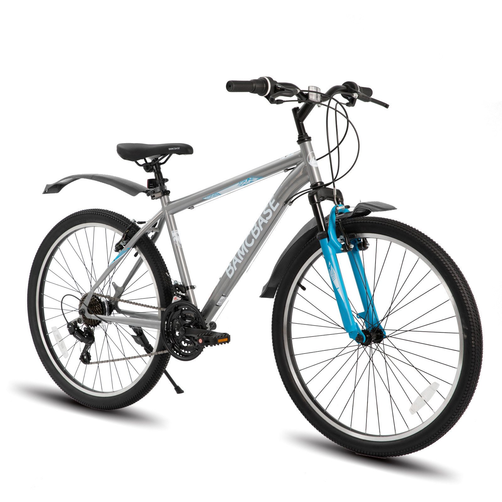 HILAND Mountainbike 26 27,5 29 Zoll bike MTB für Männer Frauen, Studenten-Pendlerfahrrad, mit V-Bremse, 21 Gang, Federgabel, Hochwertiger Rahmen,Kettenschaltung
