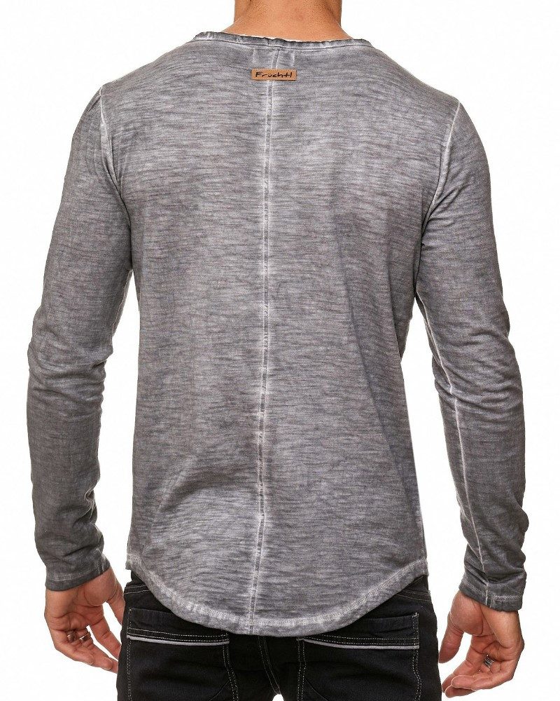Früchtl Longsleeve mit tiefem V-Ausschnitt – Bild 4 von 4