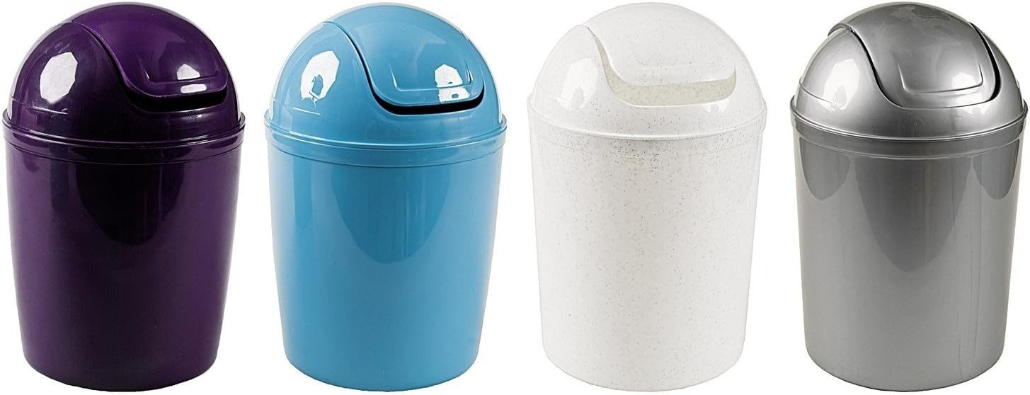 Centi Mülleimer Schwingdeckeleimer, Kunststoff, 5 Liter, Ø 29cm, H 30cm