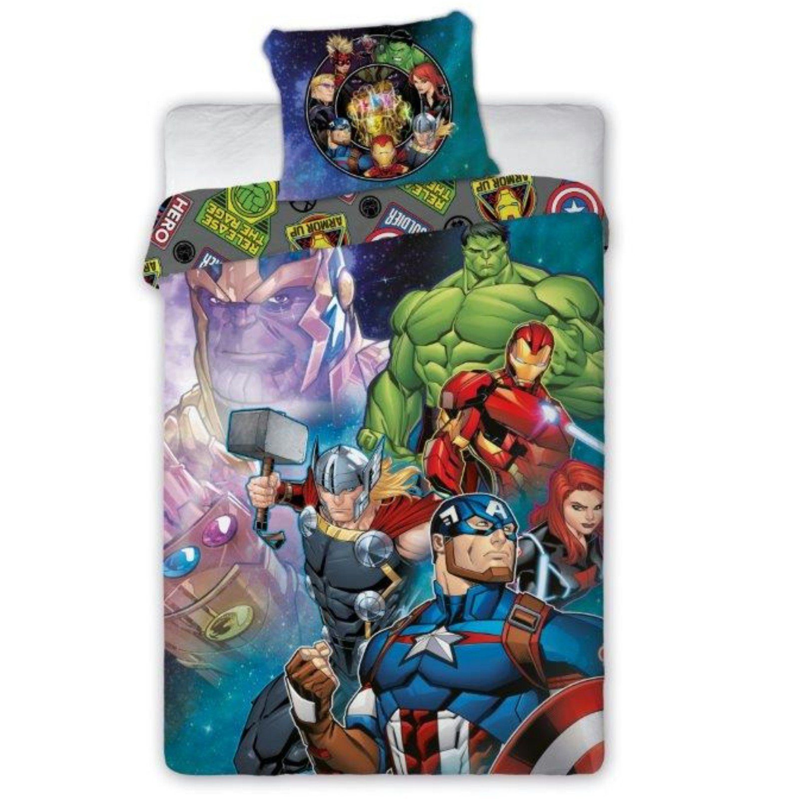 Kinderbettwäsche »Avengers Bettwäsche Set«, MARVEL, 135-140x200 cm, 100