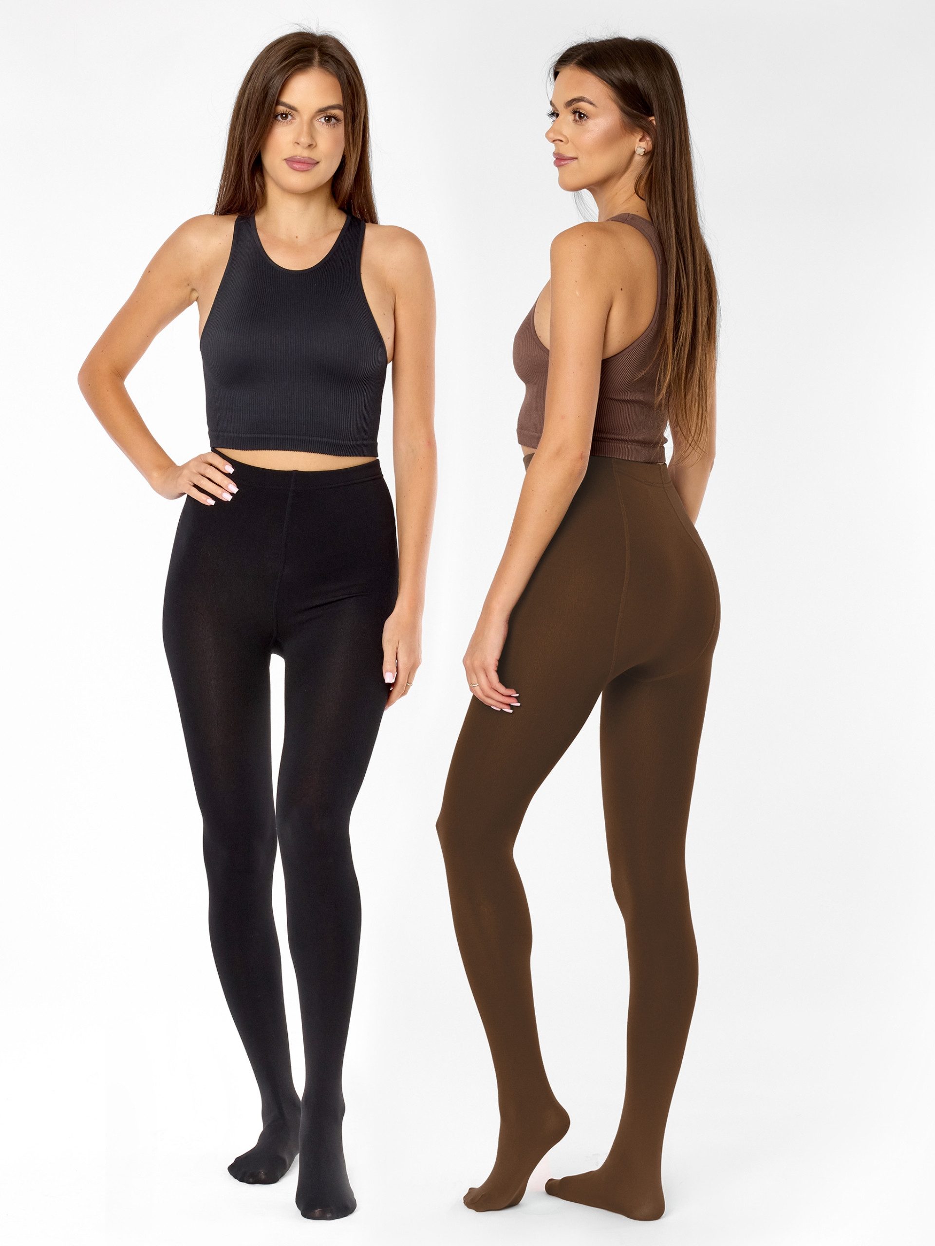 Merry Style Strumpfhose 2er Pack Strumpfhosen Damen Winter Wärme Tights Gefütterte MS-ATX-442 (1 St) – Bild 3 von 5