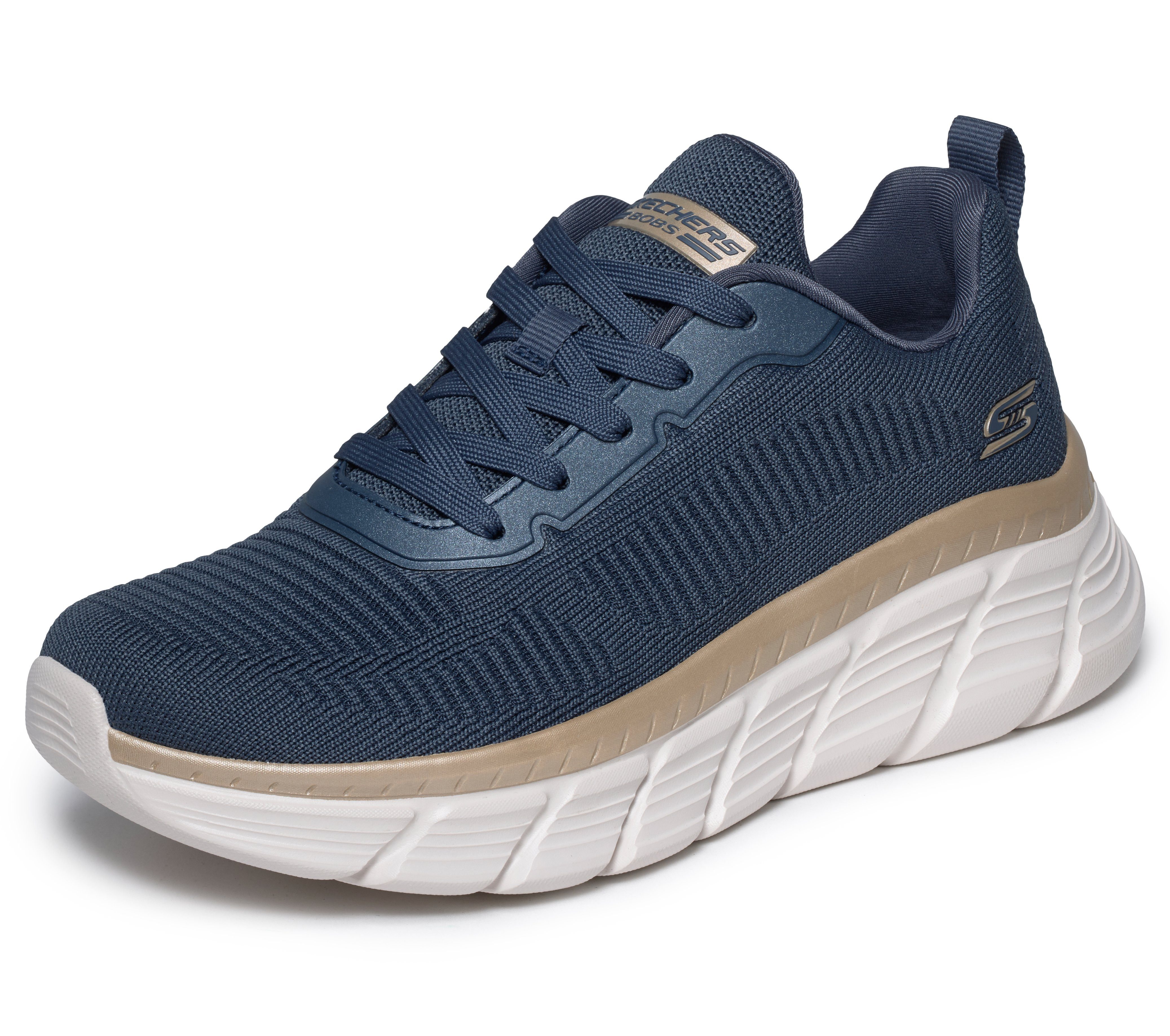 Skechers BOBS B FLEX HI-FLYING HI Sneaker, Trainingsschuh, Schnürschuh, Freizeitschuh in veganer Verarbeitung