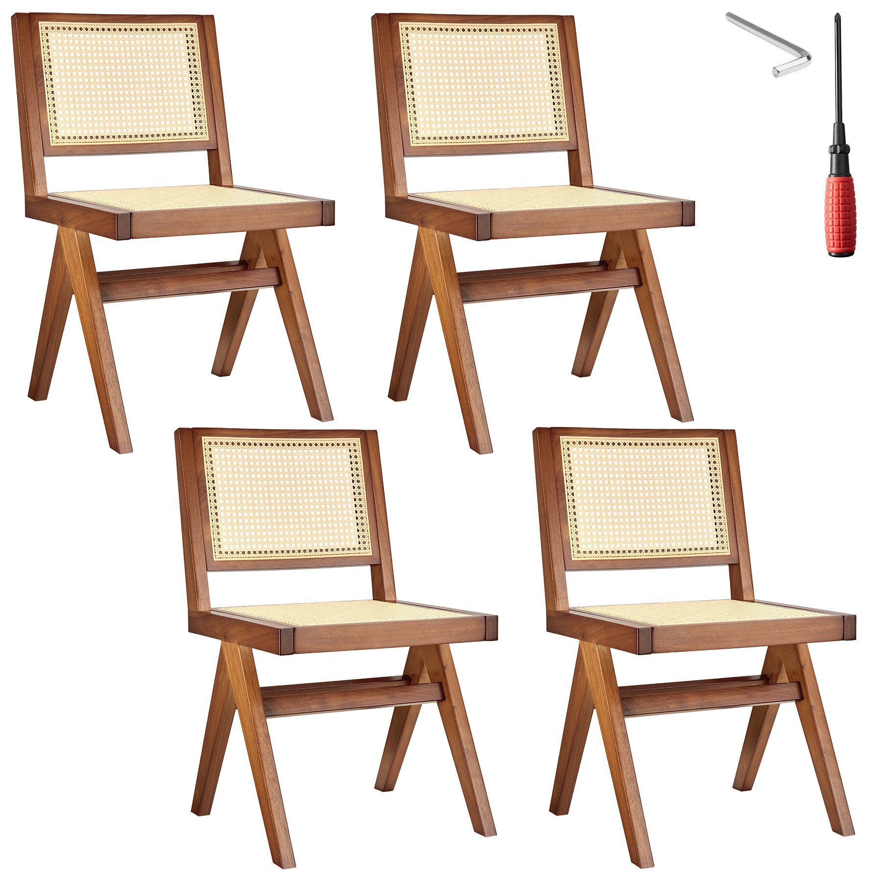 tectake Esszimmerstuhl Holzstuhl (Set., 4 St), günstig online kaufen